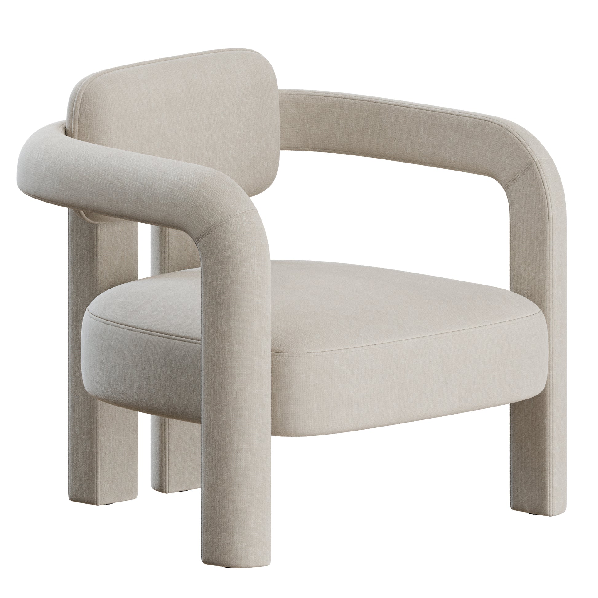 Double Arch Armchair by Insidherland 3D Model