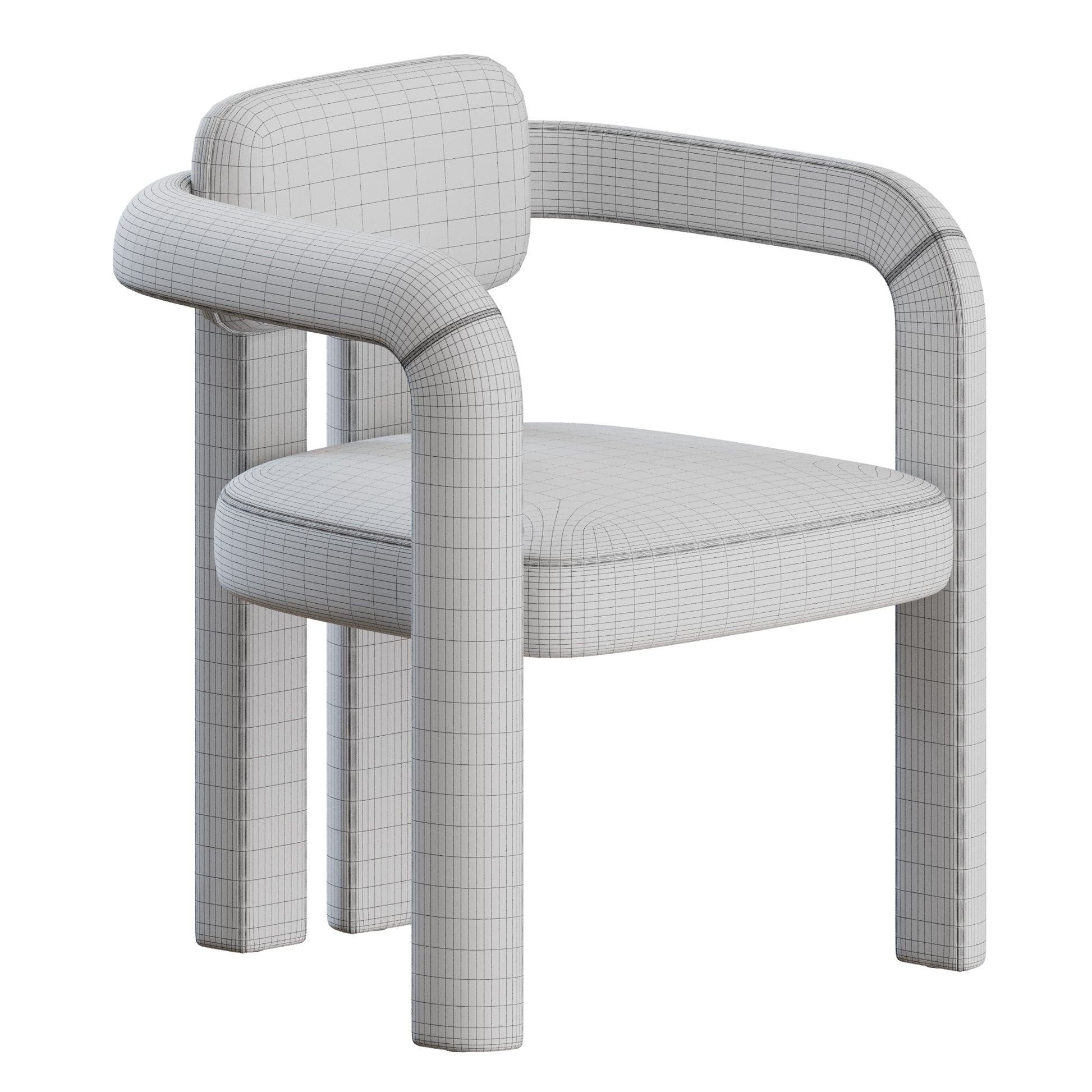 Double Arch Chair by Insidherland 3D Model