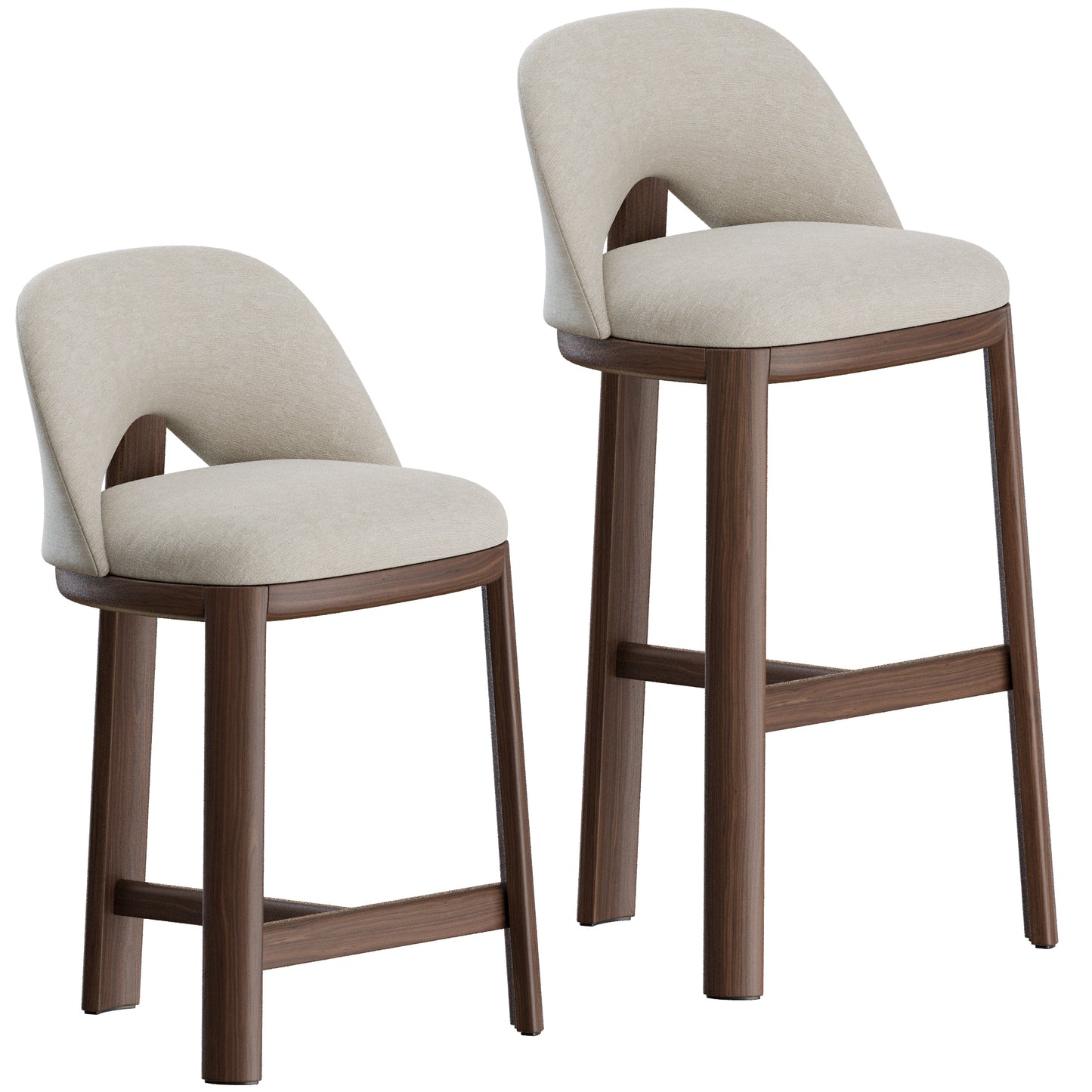 Dune Counter and Stool by Pierre Frey 3D Model