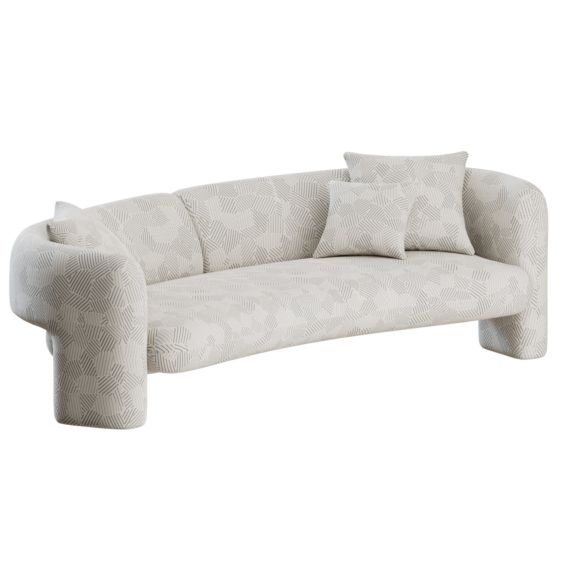 Emma Curved Sofa by Giulio Marelli 3D Model