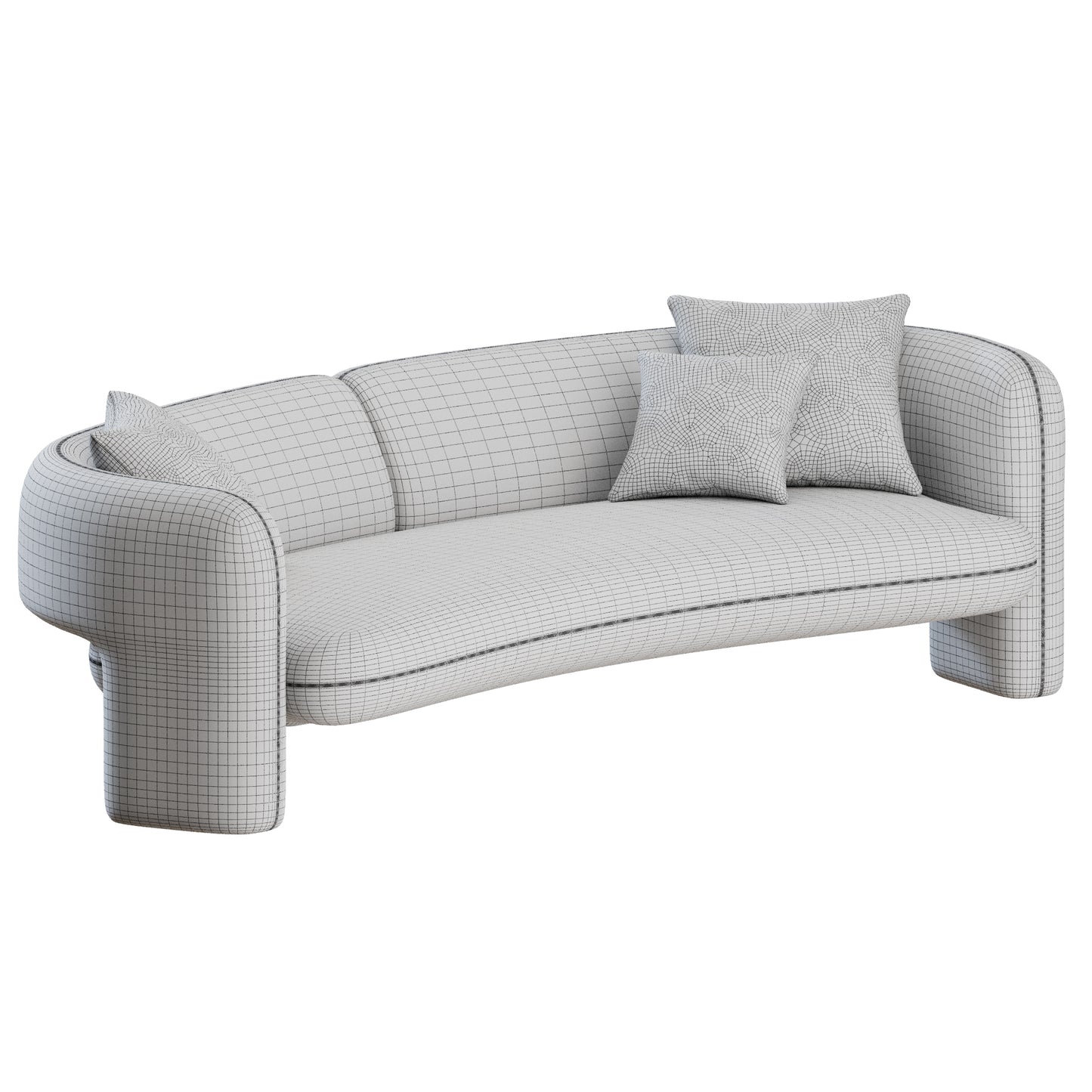 Emma Curved Sofa by Giulio Marelli 3D Model