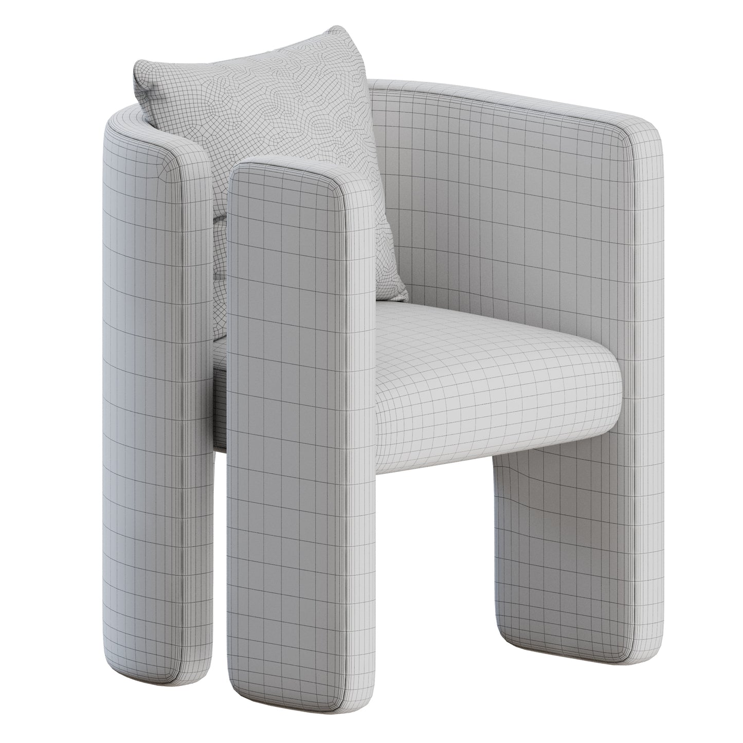 Fairfax Chair by Kelly Wearstler 3D Model