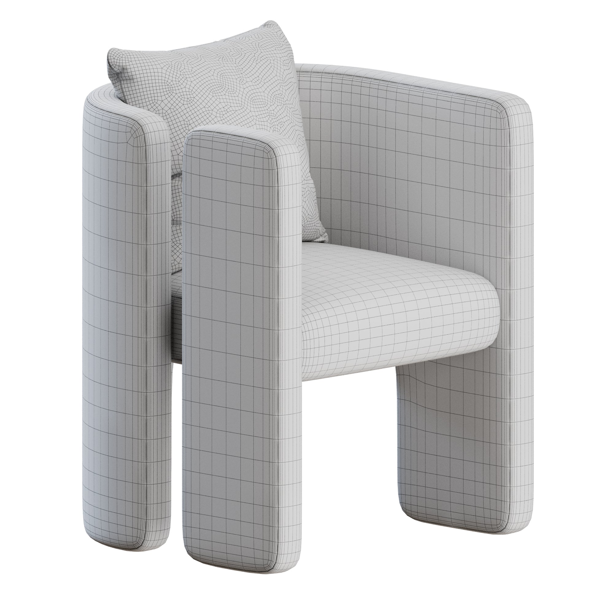 Fairfax Chair by Kelly Wearstler 3D Model