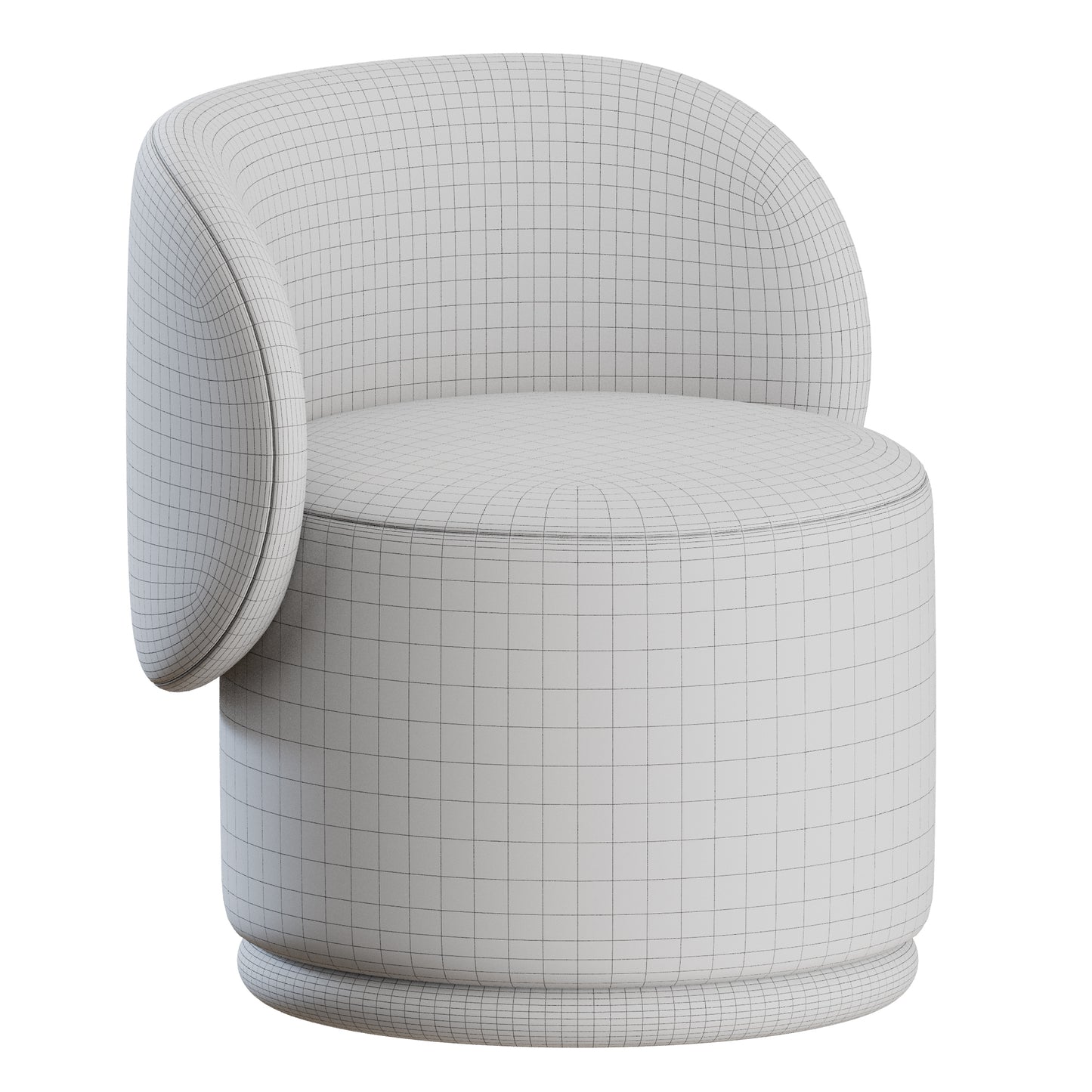 Finn Swivel Lounge Chair by Parc 3D Model