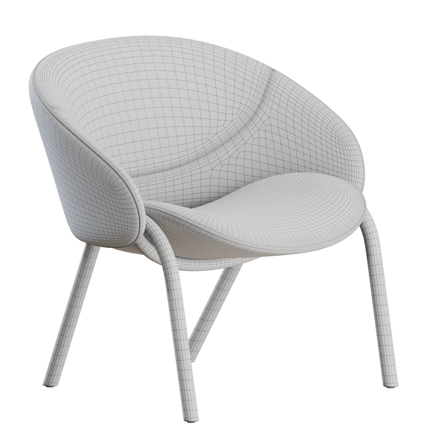 Folium Armchair by Wendelbo 3D Model