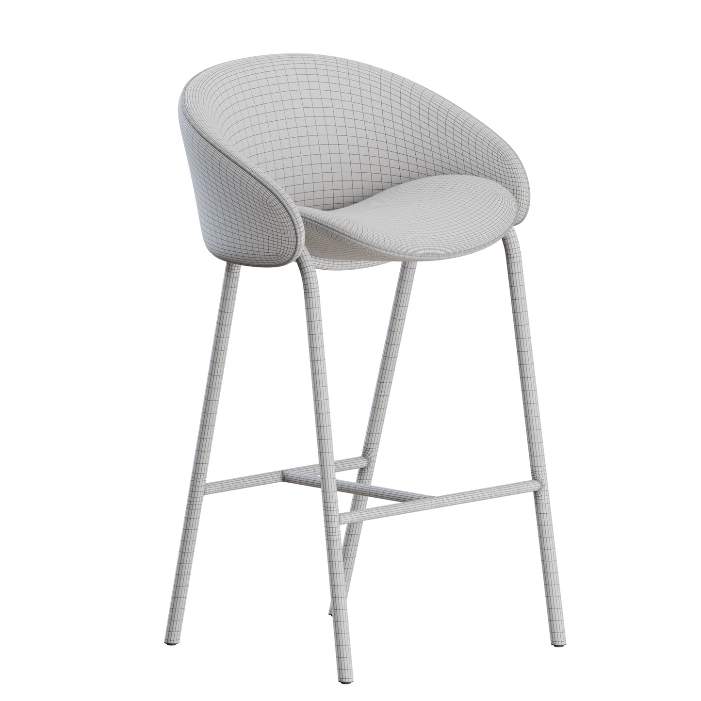 Folium Counter Stool by Wendelbo 3D Model