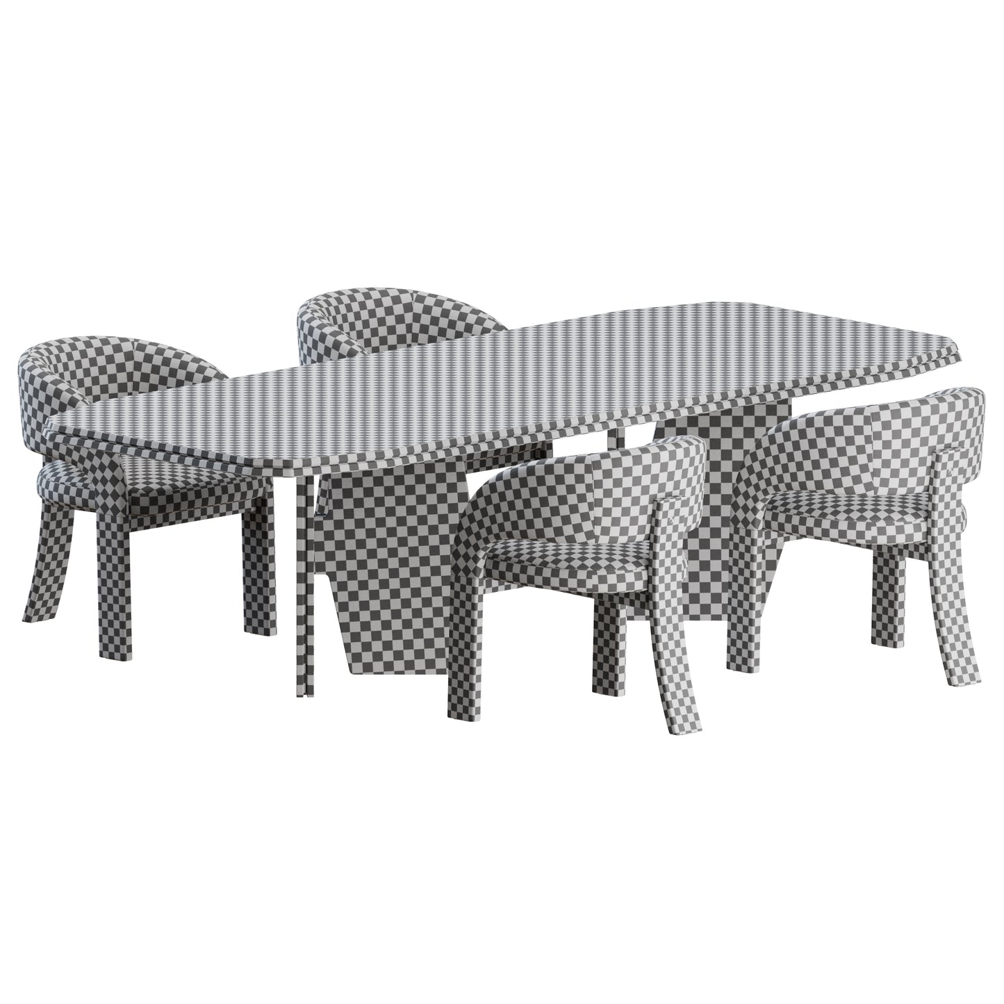 Fosca Chair Kumo Table by Frigerio 3D Model