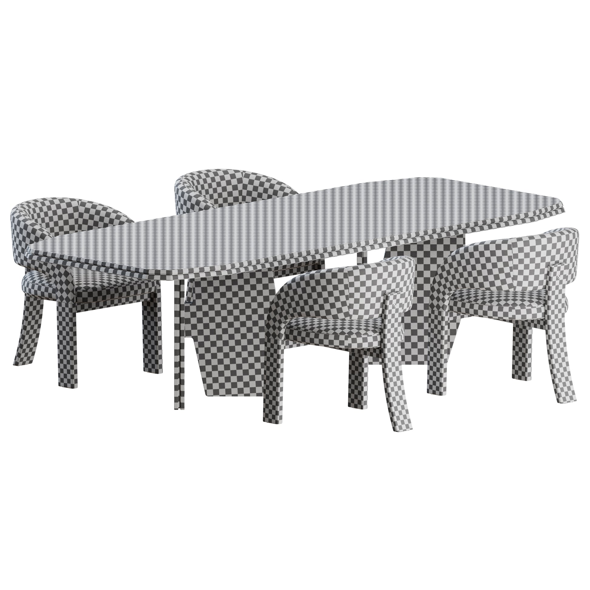 Fosca Chair Kumo Table by Frigerio 3D Model