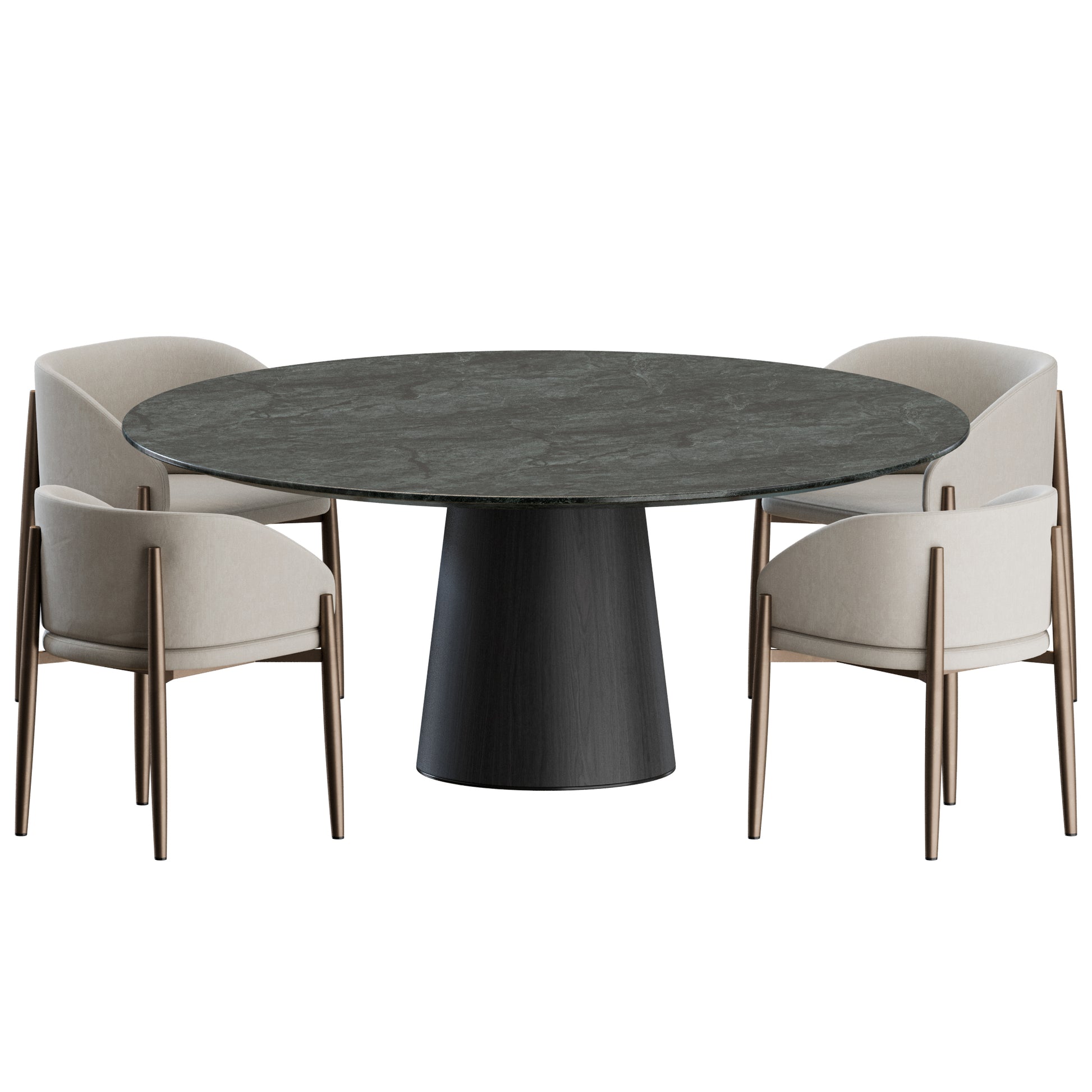 Frank Chair Materic Table by Porro 3D Model