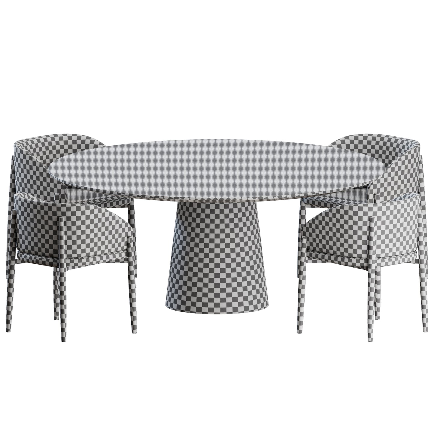 Frank Chair Materic Table by Porro 3D Model