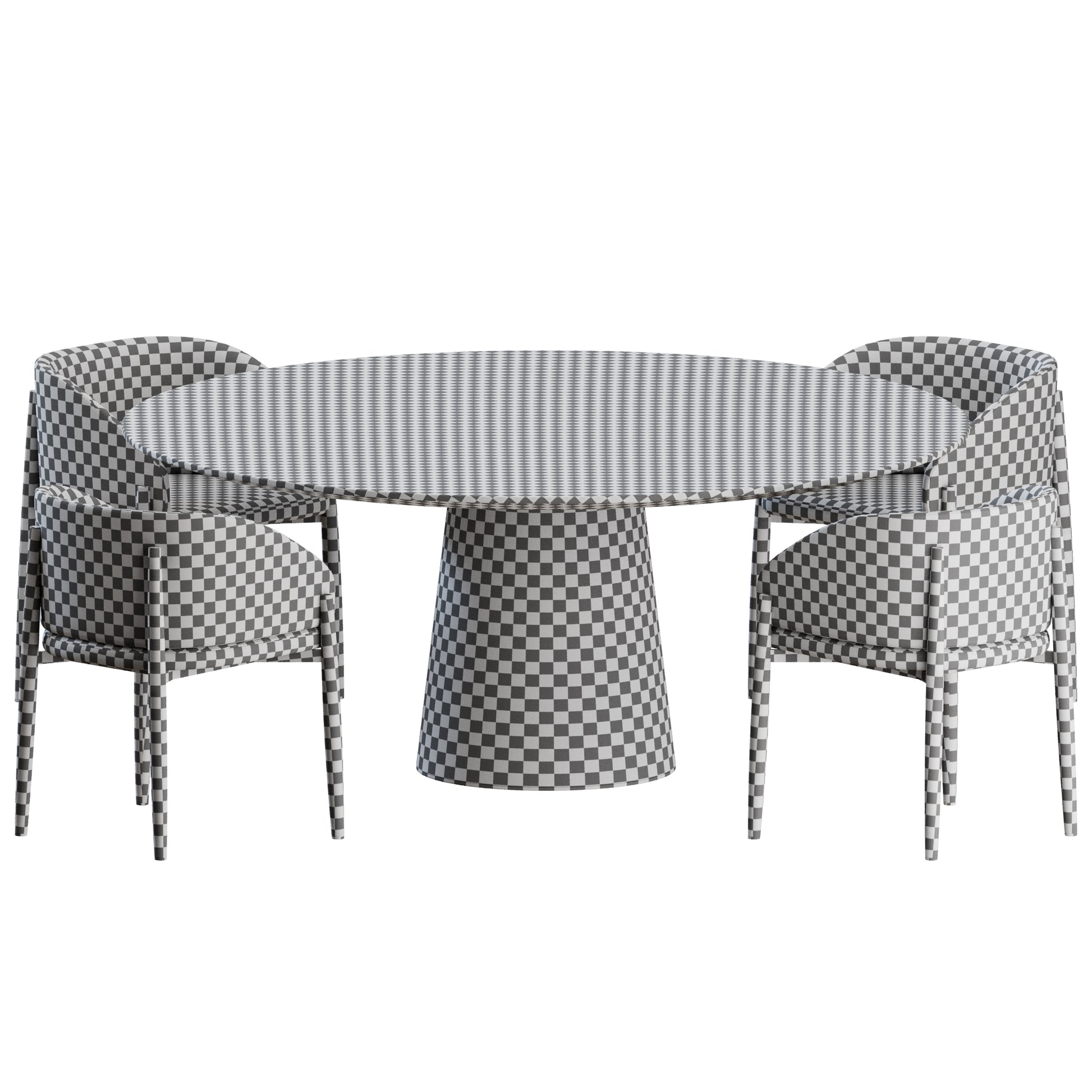 Frank Chair Materic Table by Porro 3D Model