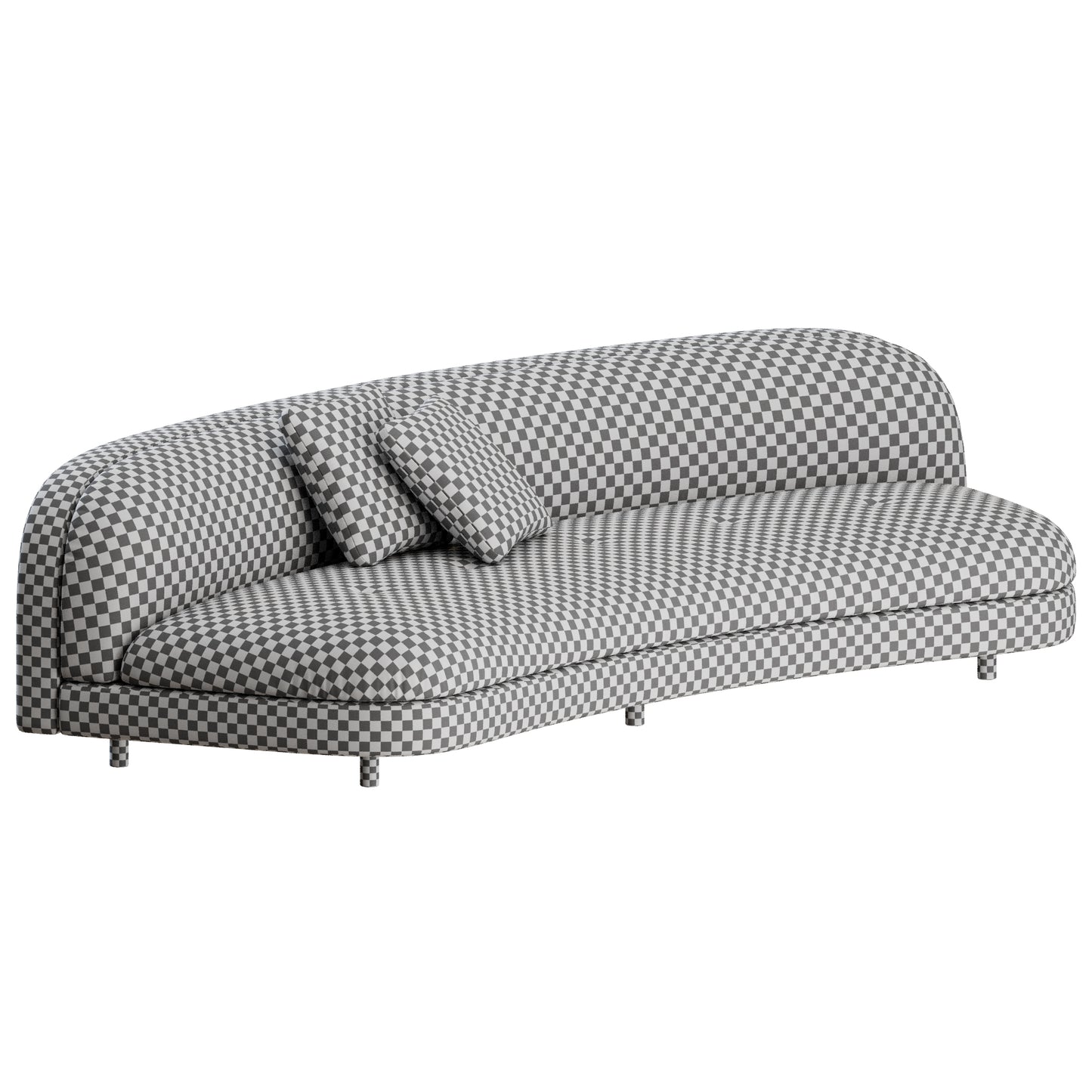 Gala Curved Sofa by Living Divani 3D Model