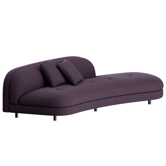 Gala Curved Sofa with Backrest by Living Divani 3D Model