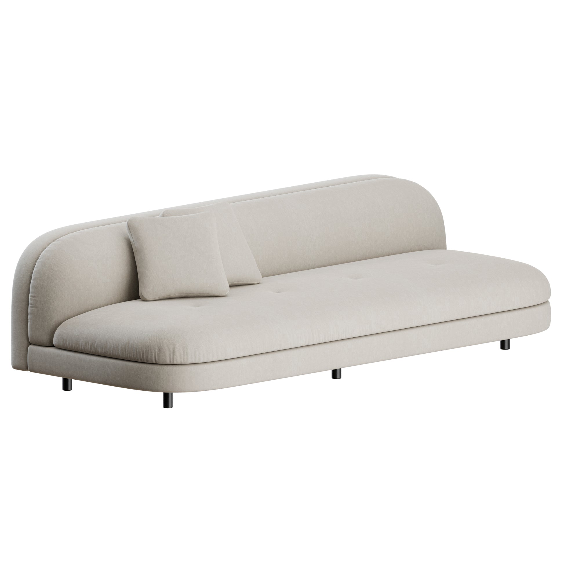 Gala Straight Sofa by Living Divani 3D Model