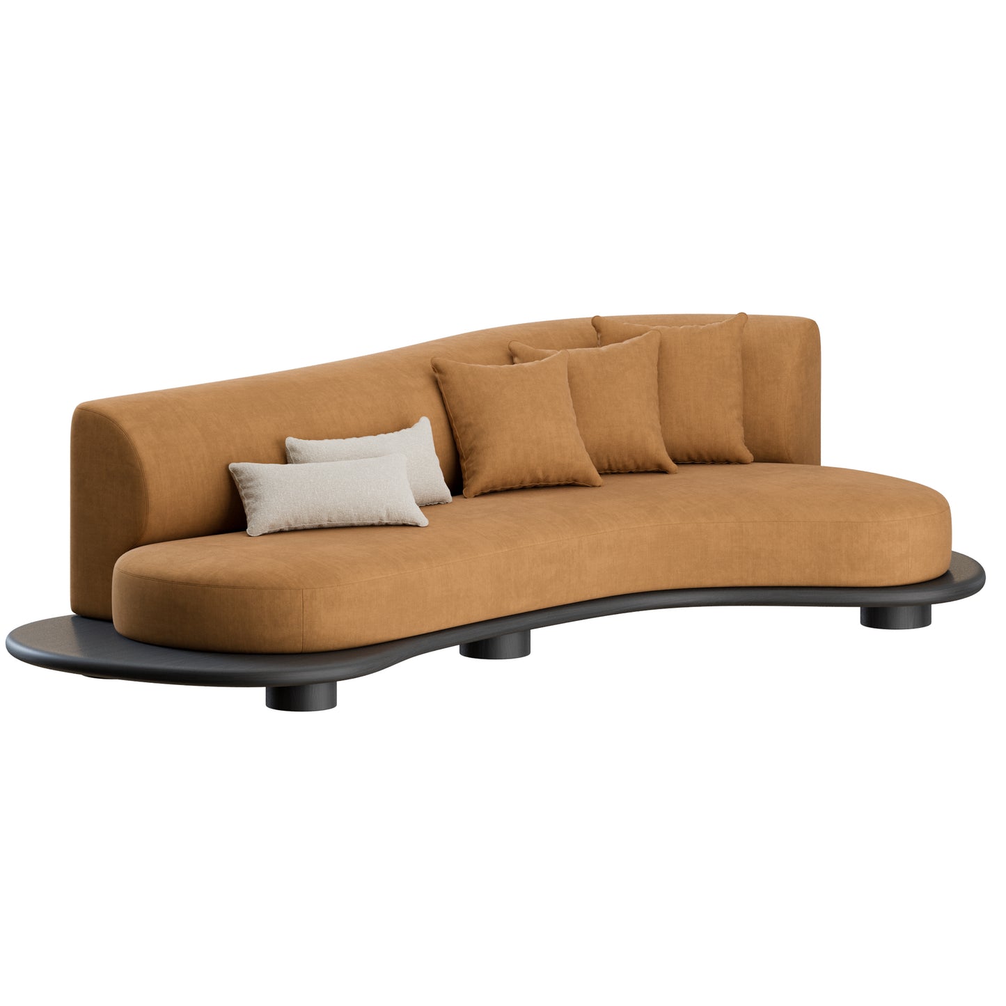 Galapinhos Curved Sofa by Green Apple 3D Model