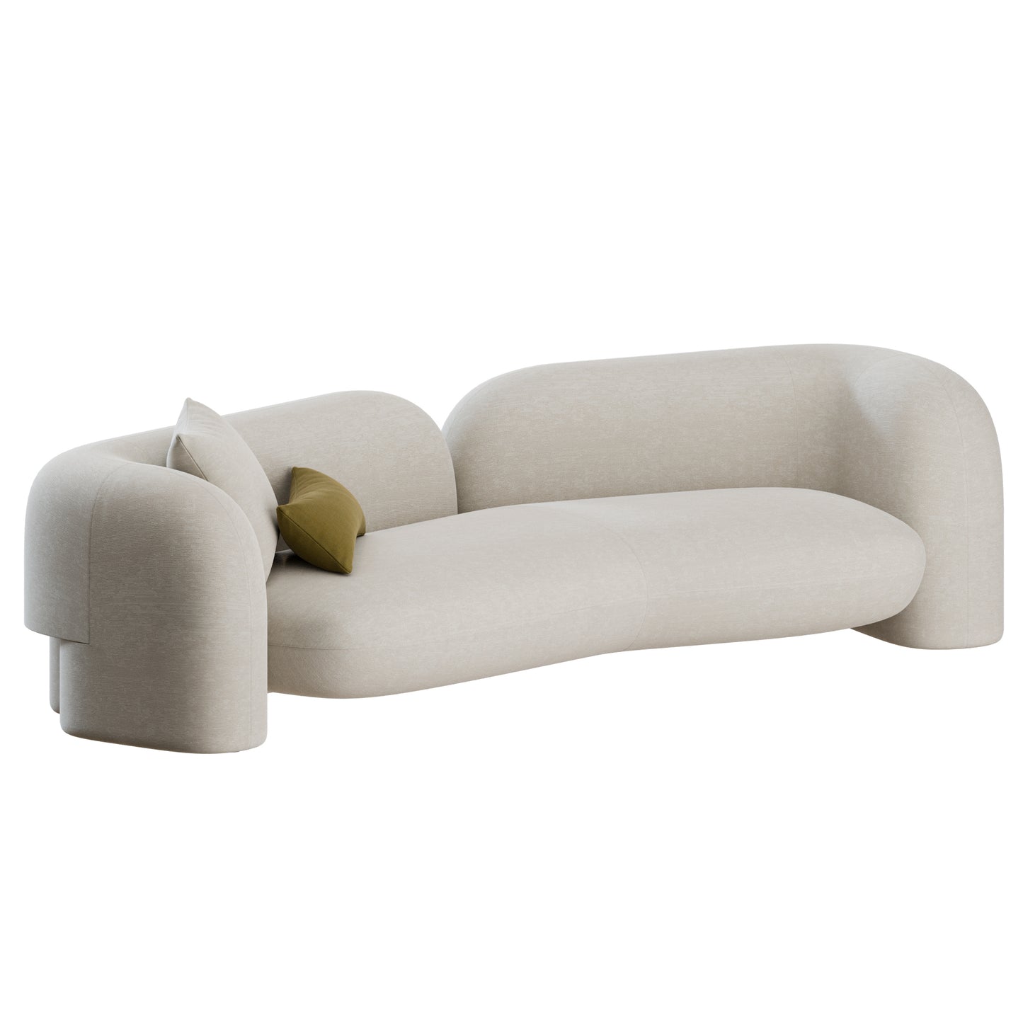 Gio Sofa and Curved by Hessentia 3D Model