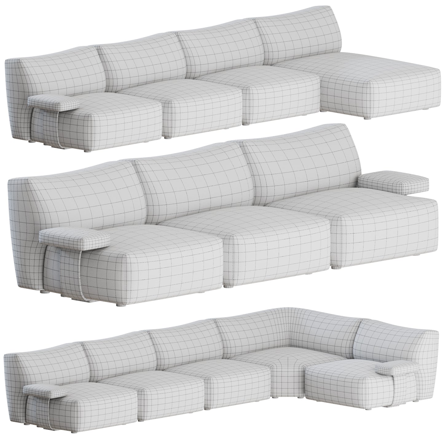 Goom Modular Sofa by MDF Italia 3D Model