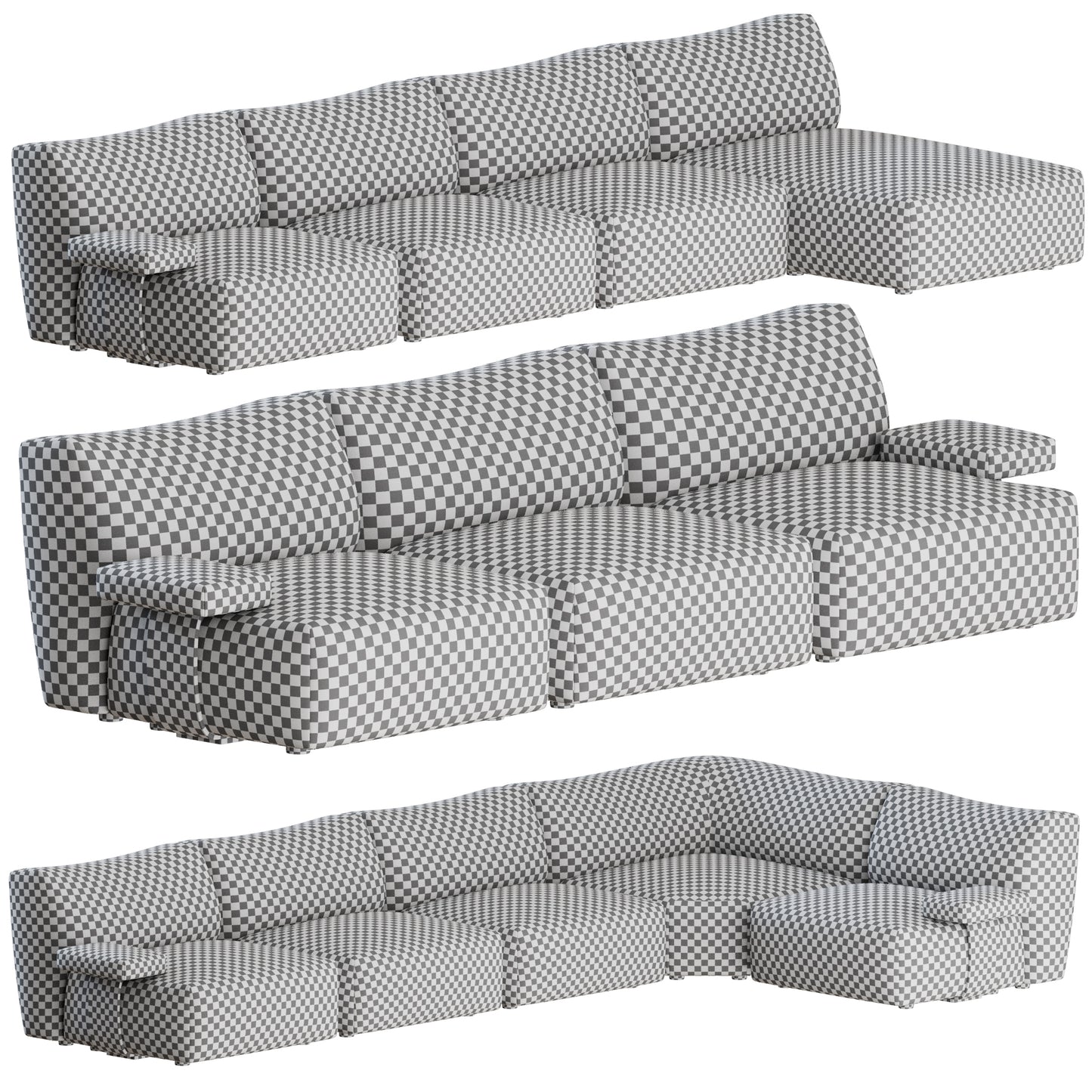 Goom Modular Sofa by MDF Italia 3D Model
