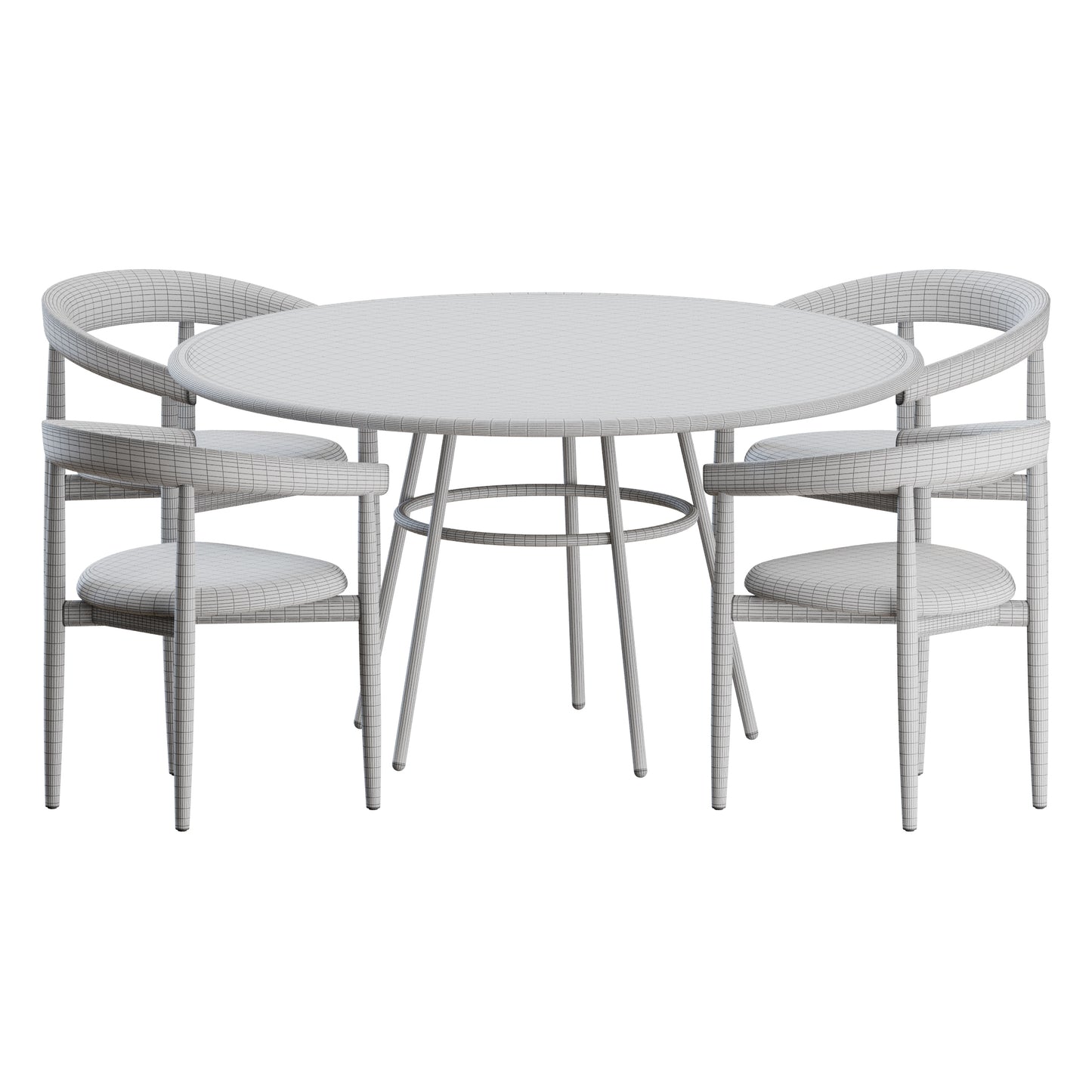 Gourmet Chair Bock Table by Gemla 3D Model