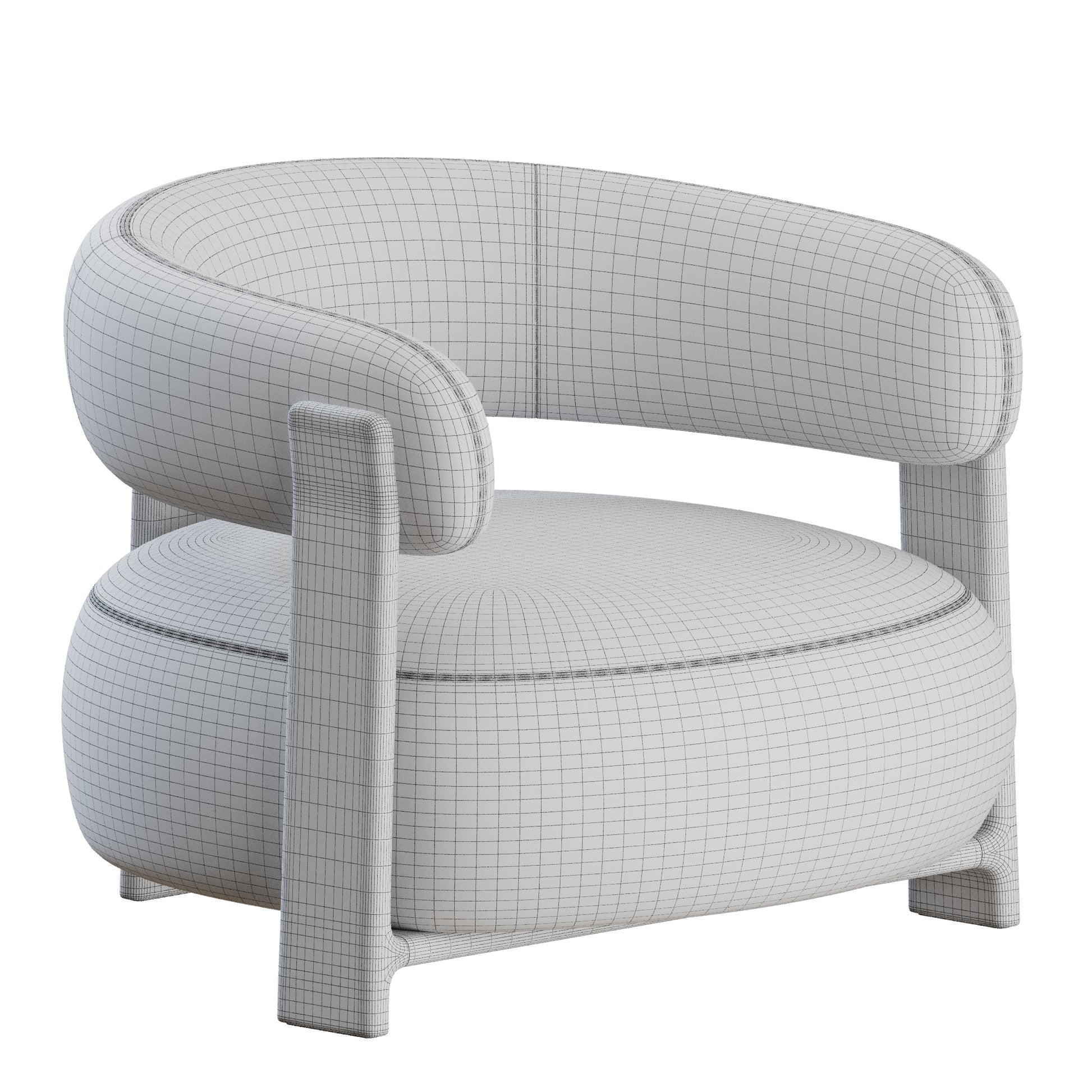 Granite Armchair by Kave Home 3D Model