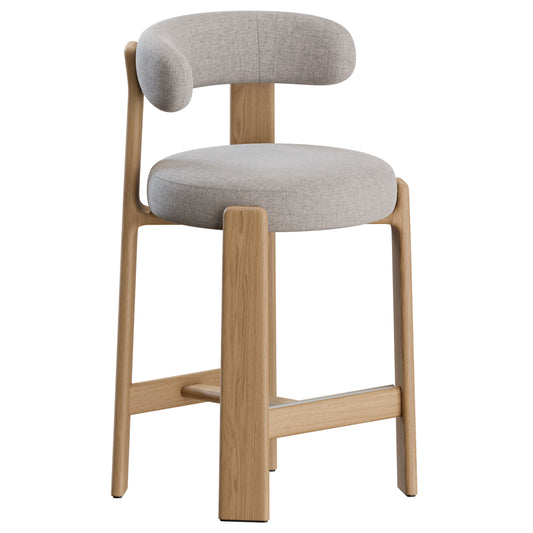 Granite Bar Stool by Kave Home 3D Model