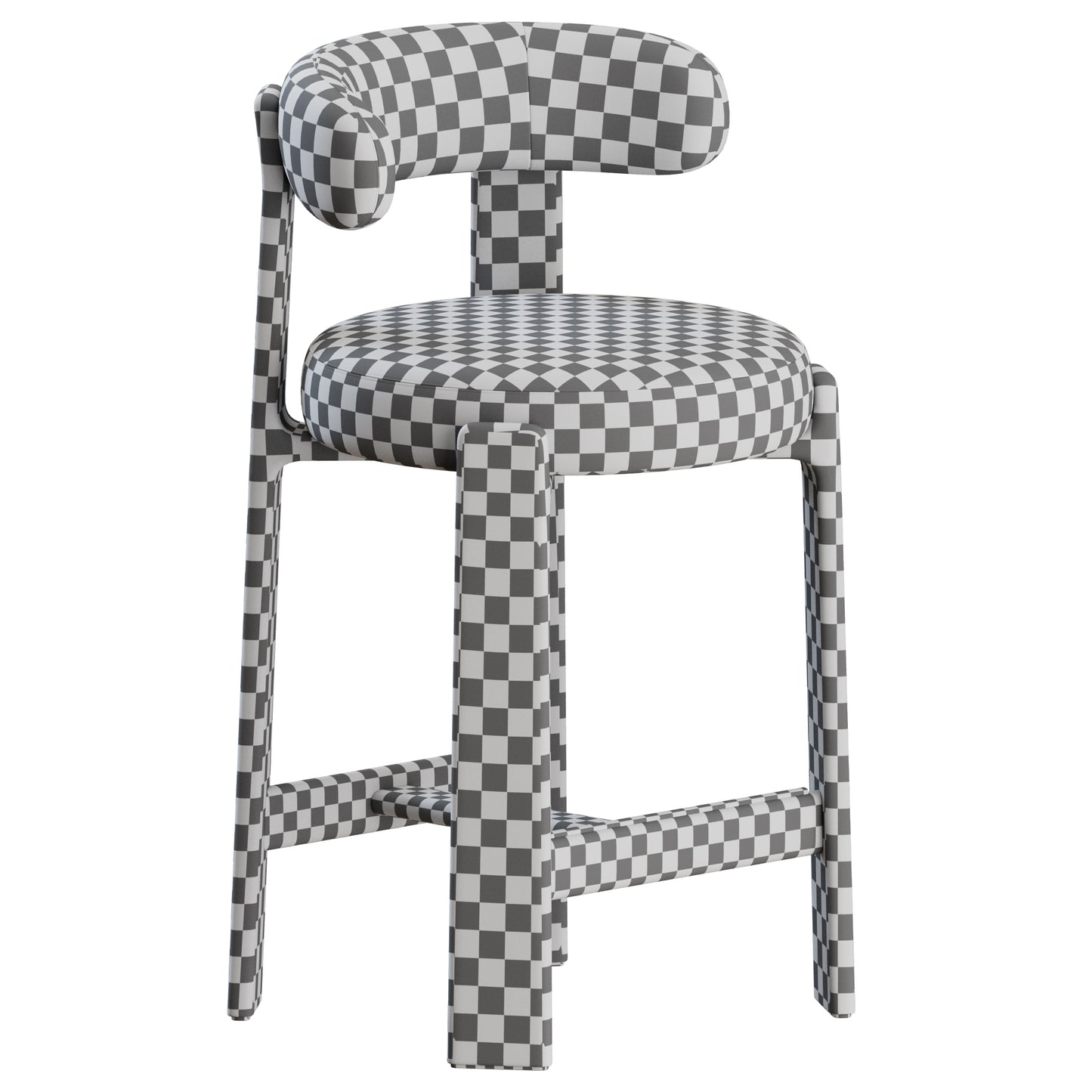 Granite Bar Stool by Kave Home 3D Model