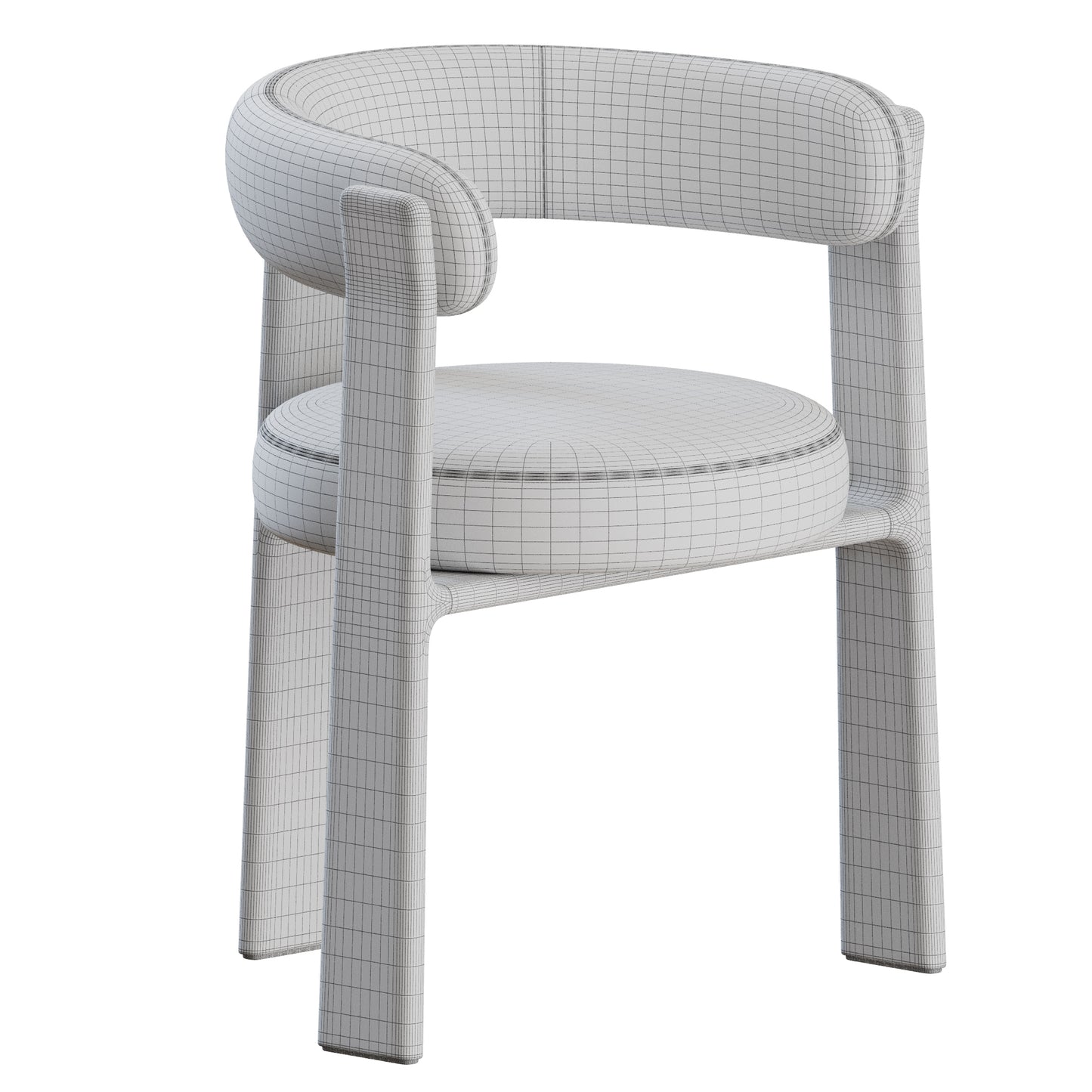 Granite Chair 3 Legs by Kave Home 3D Model