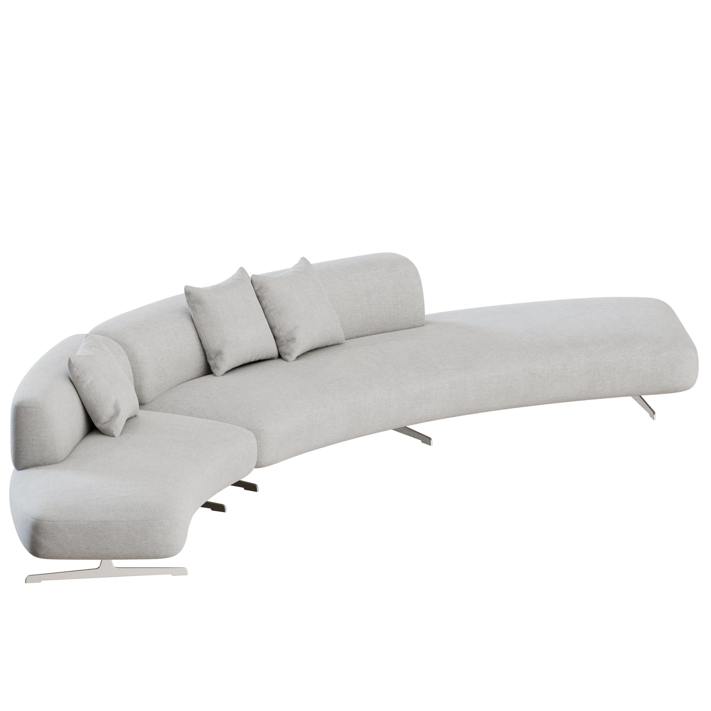 Grant Curved Sofa 02 by Bonaldo 3D Model