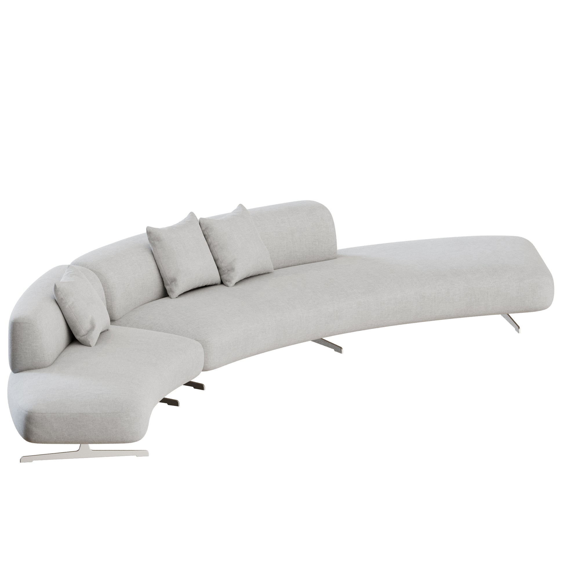 Grant Curved Sofa 02 by Bonaldo 3D Model