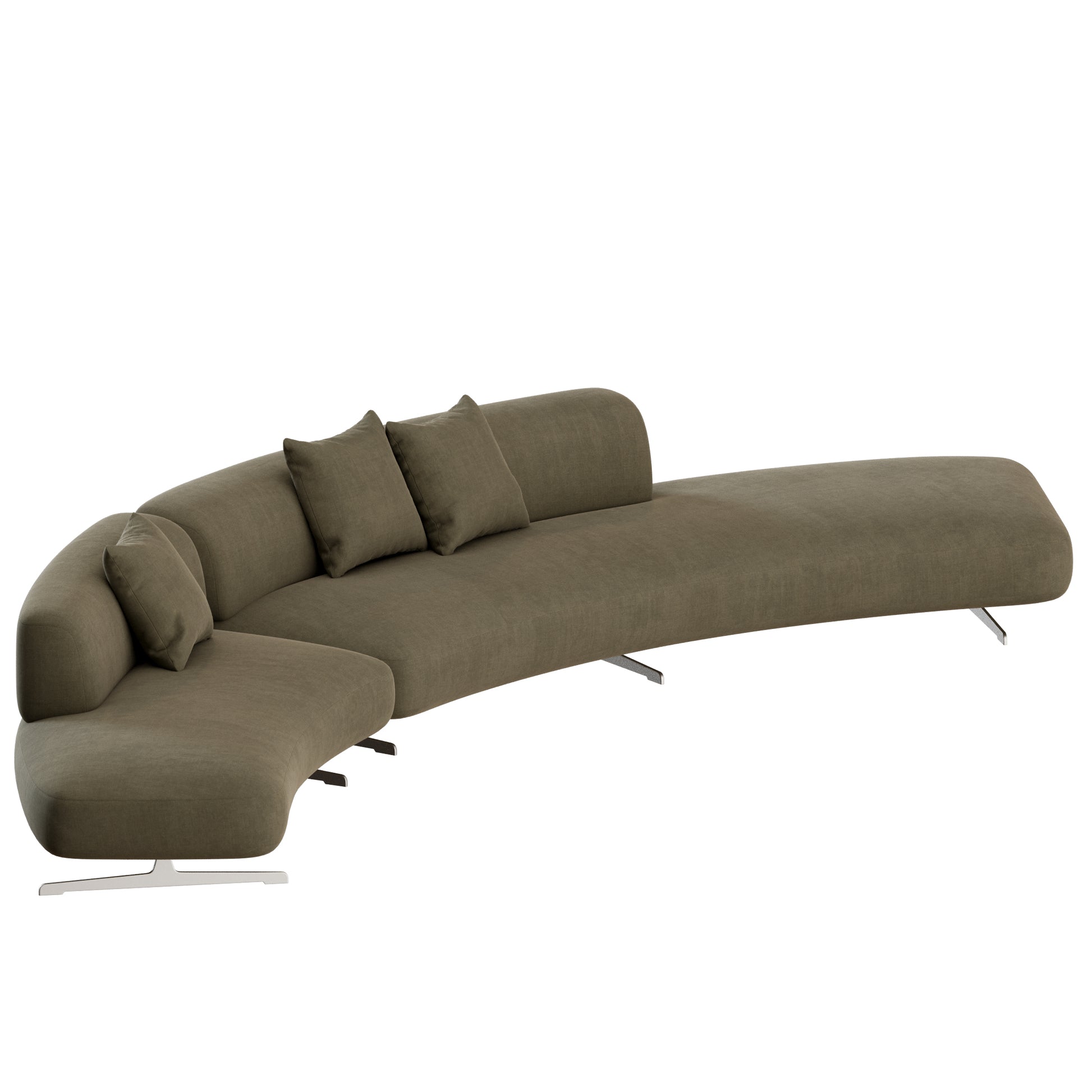 Grant Curved Sofa 02 by Bonaldo 3D Model