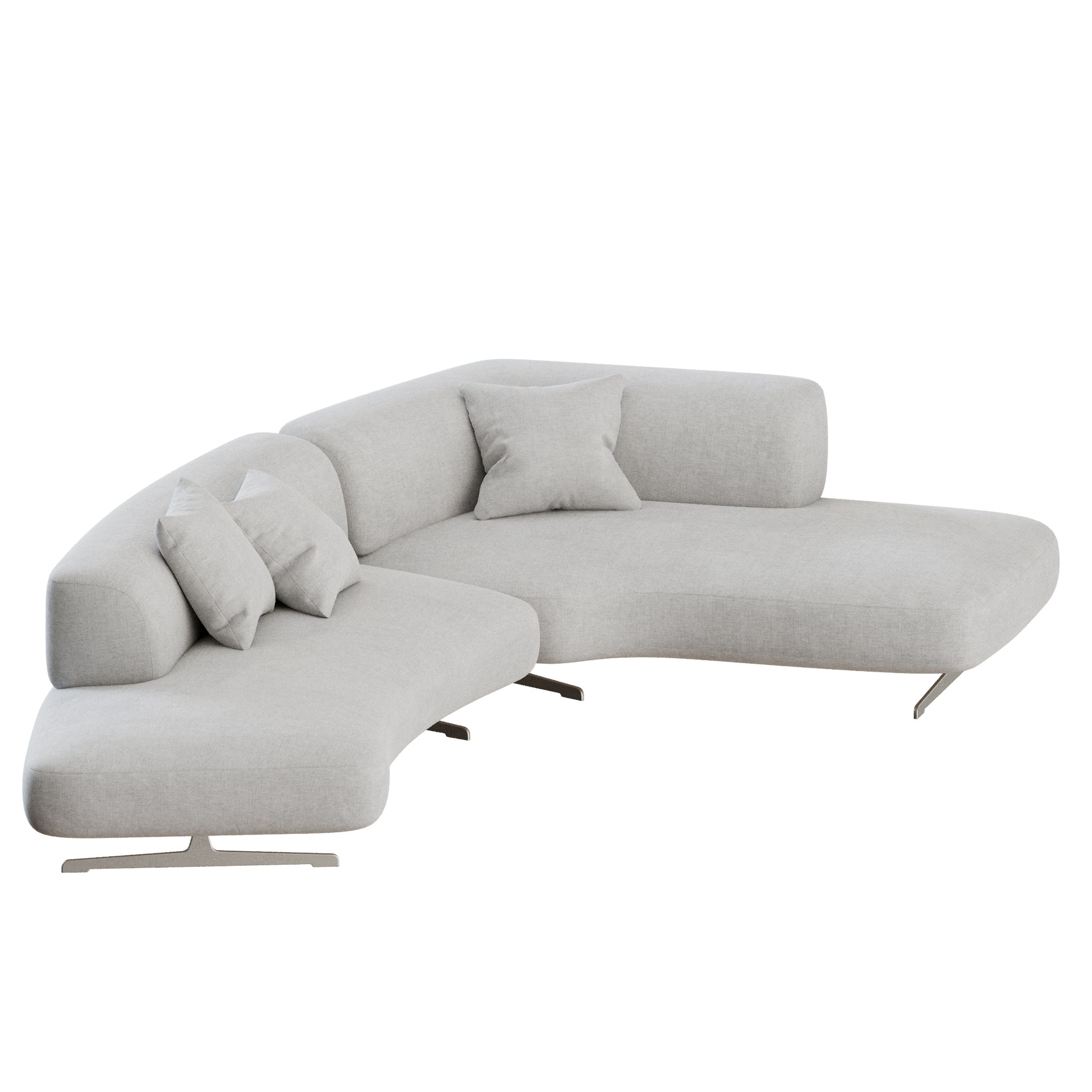 Grant Curved Sofa 03 by Bonaldo 3D Model