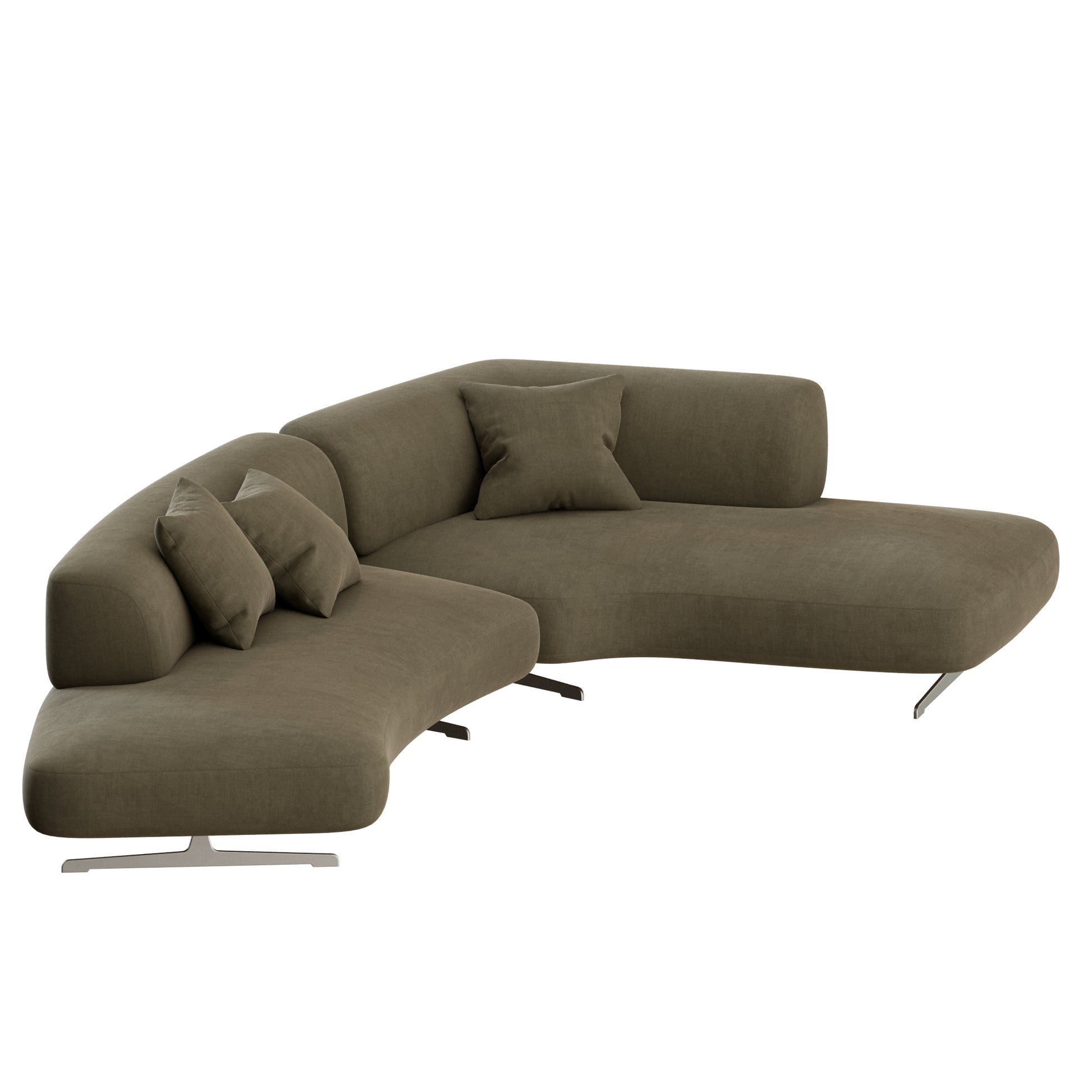 Grant Curved Sofa 03 by Bonaldo 3D Model