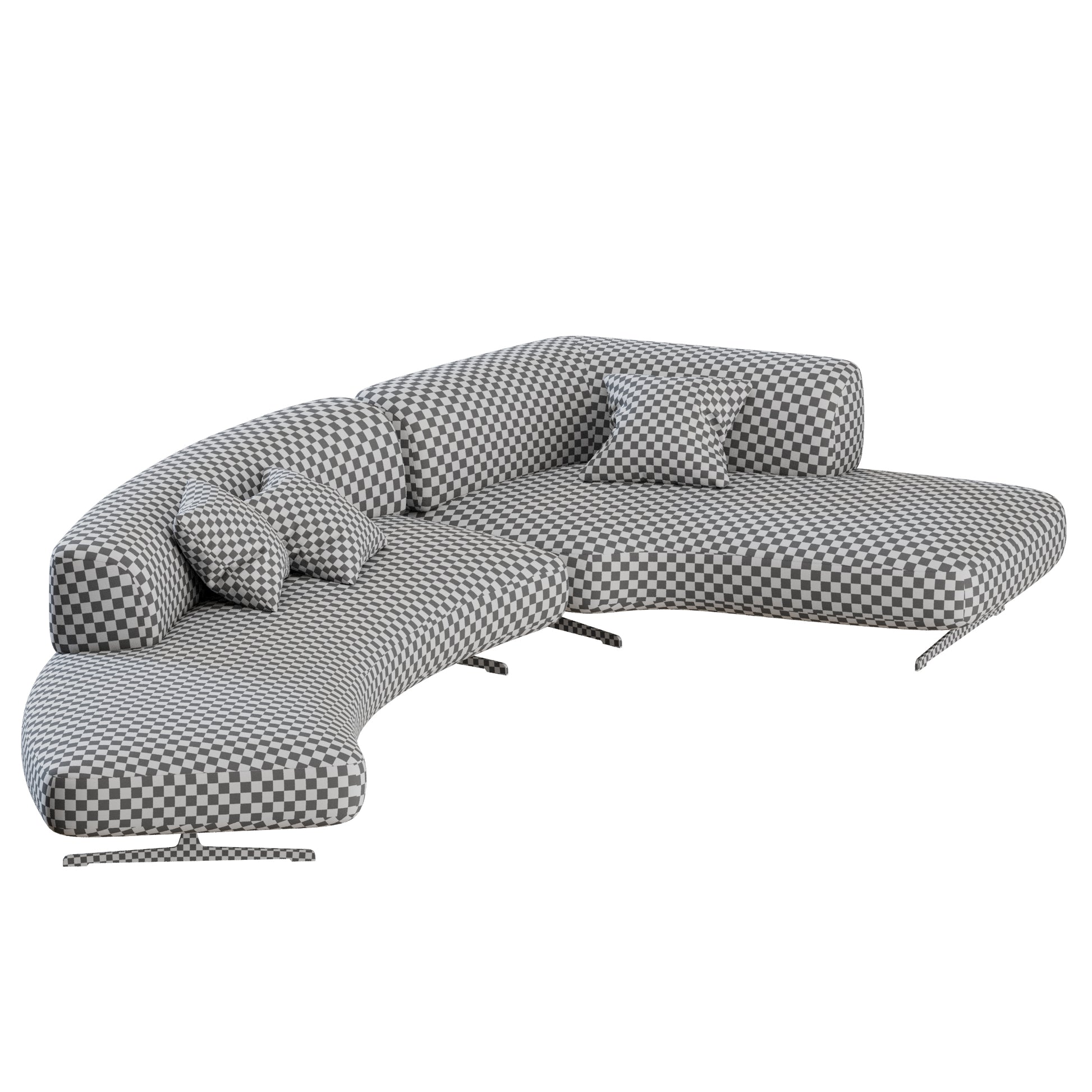 Grant Curved Sofa 03 by Bonaldo 3D Model