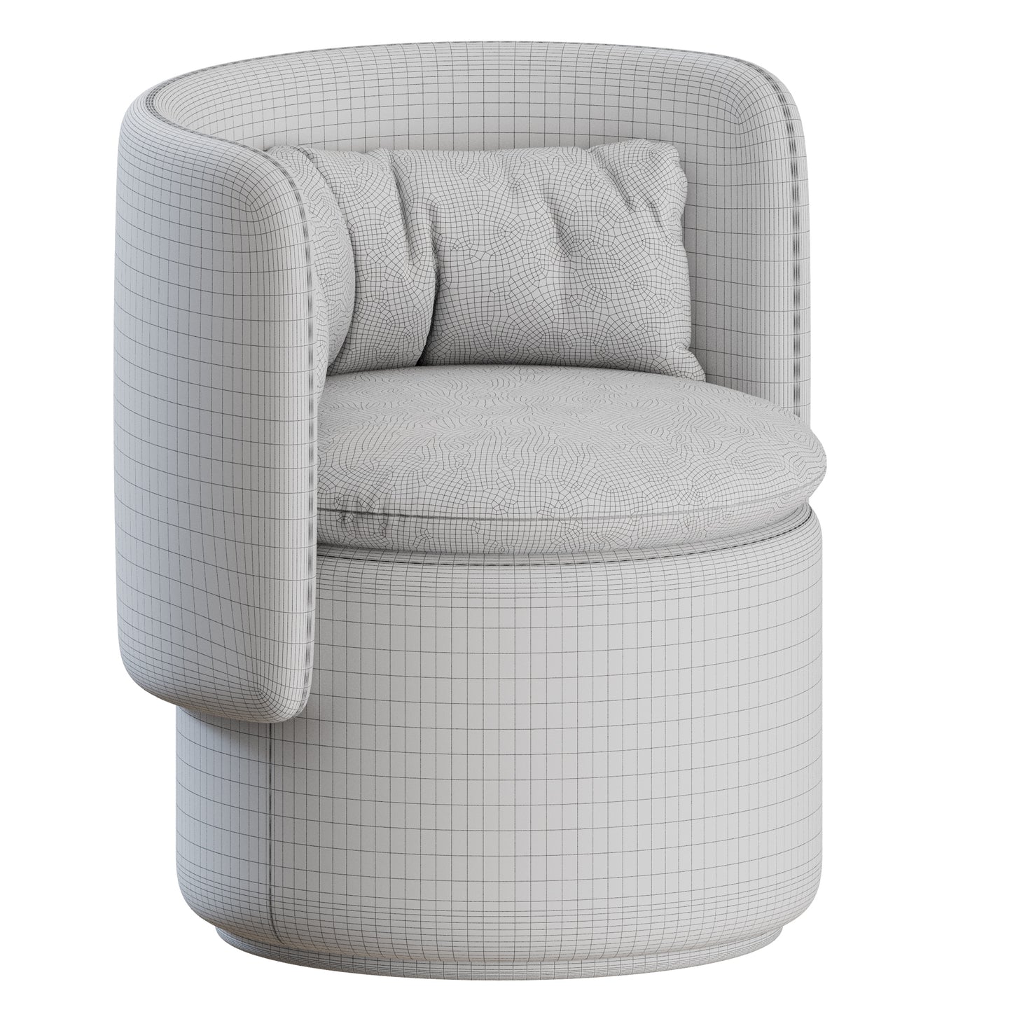 Group Cocktail Armchair by SCP 3D Model