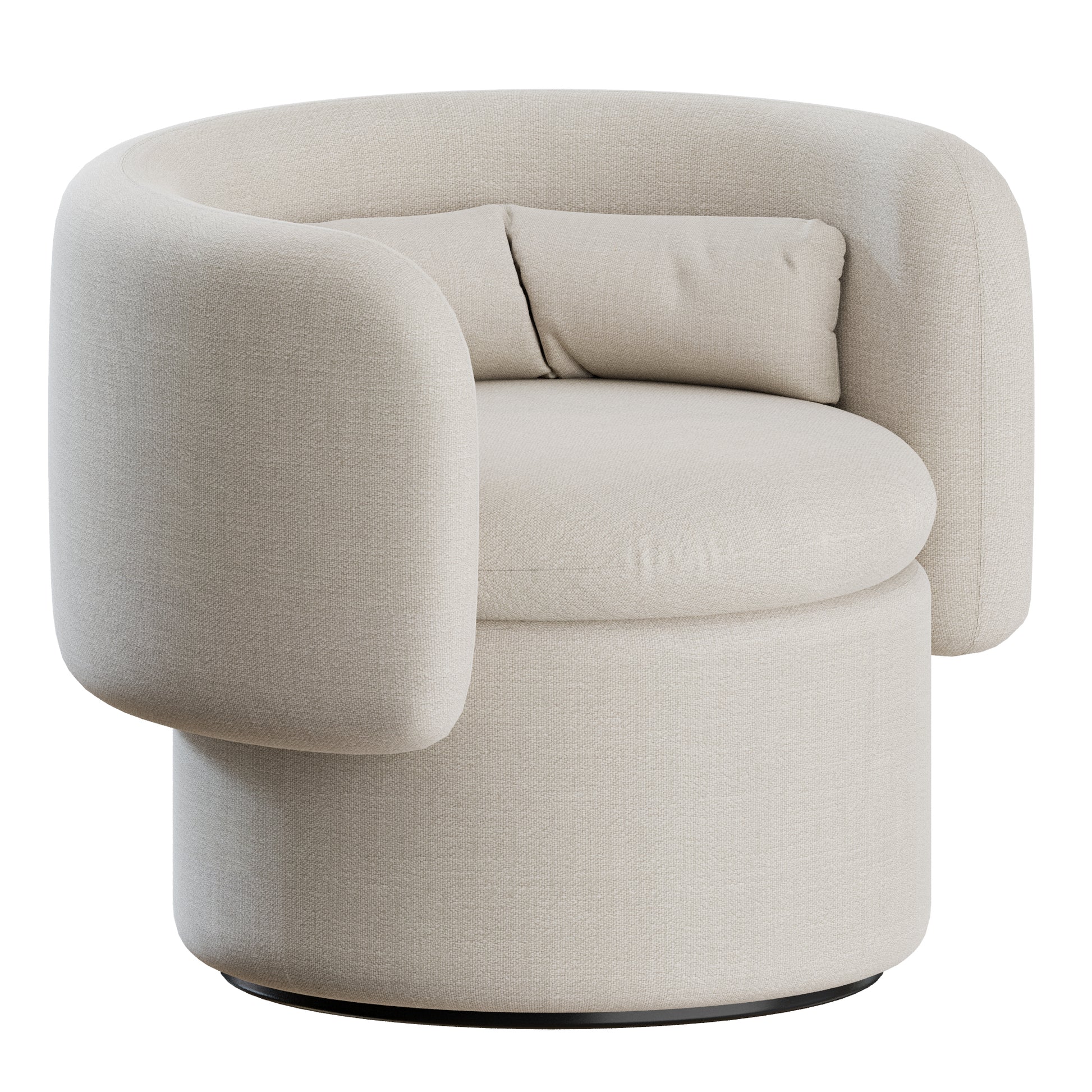 Group Formal Armchair by SCP 3D Model