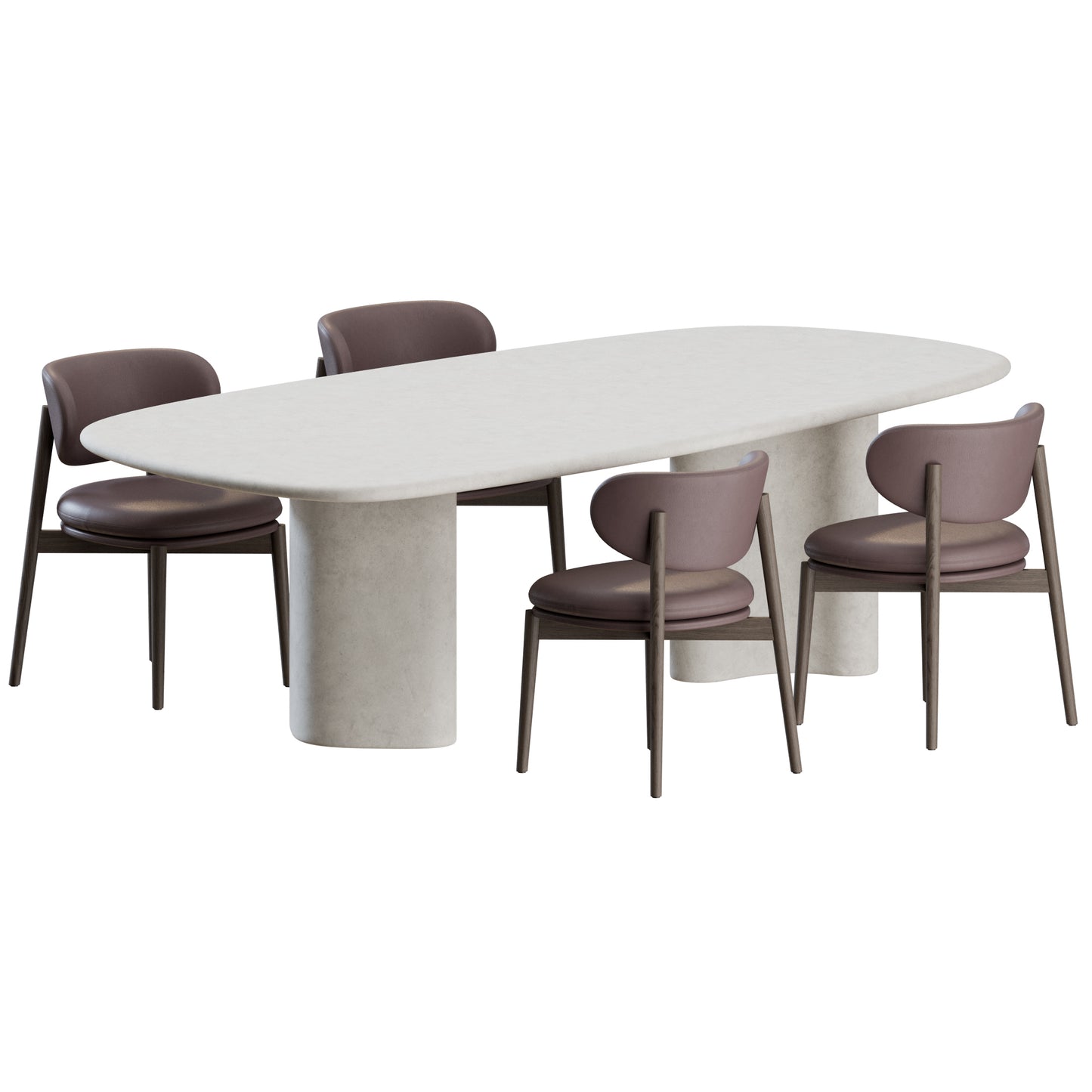 Harvey Chair Elodie Table by Domkapa 3D Model