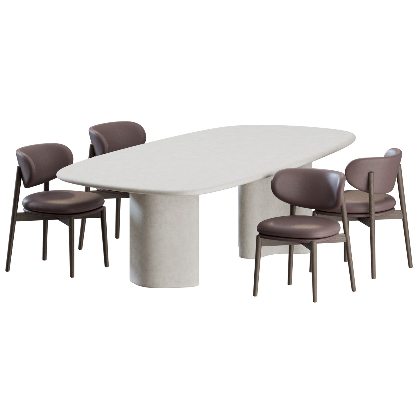 Harvey Chair Elodie Table by Domkapa 3D Model