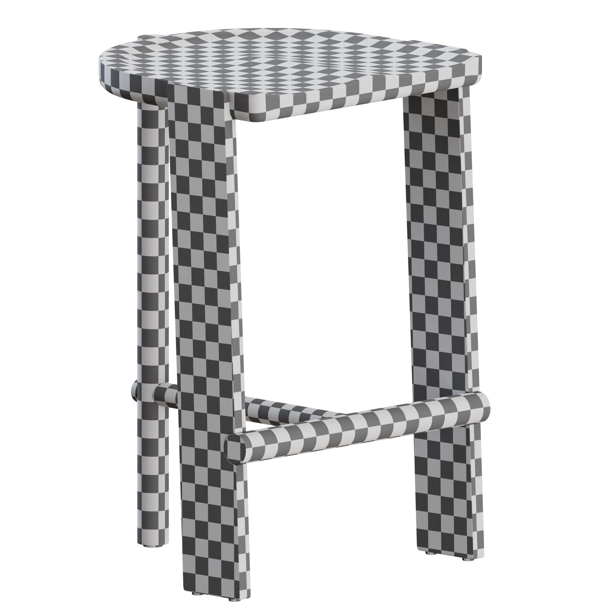 Hinterland Bar Stool by Daniel Boddam 3D Model