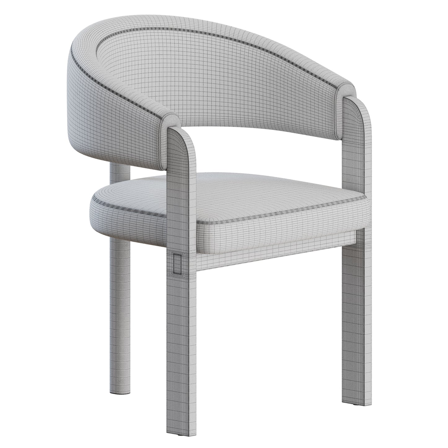 Hinterland Chair by Daniel Boddam 3D Model