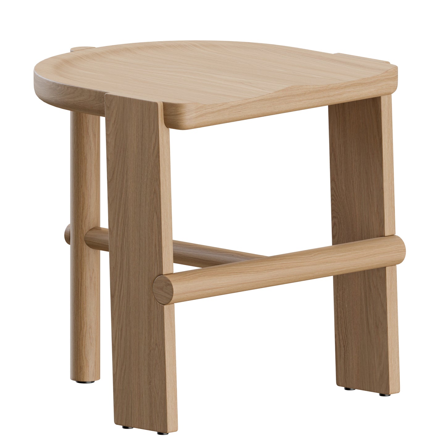 Hinterland Low Stool by Daniel Boddam 3D Model