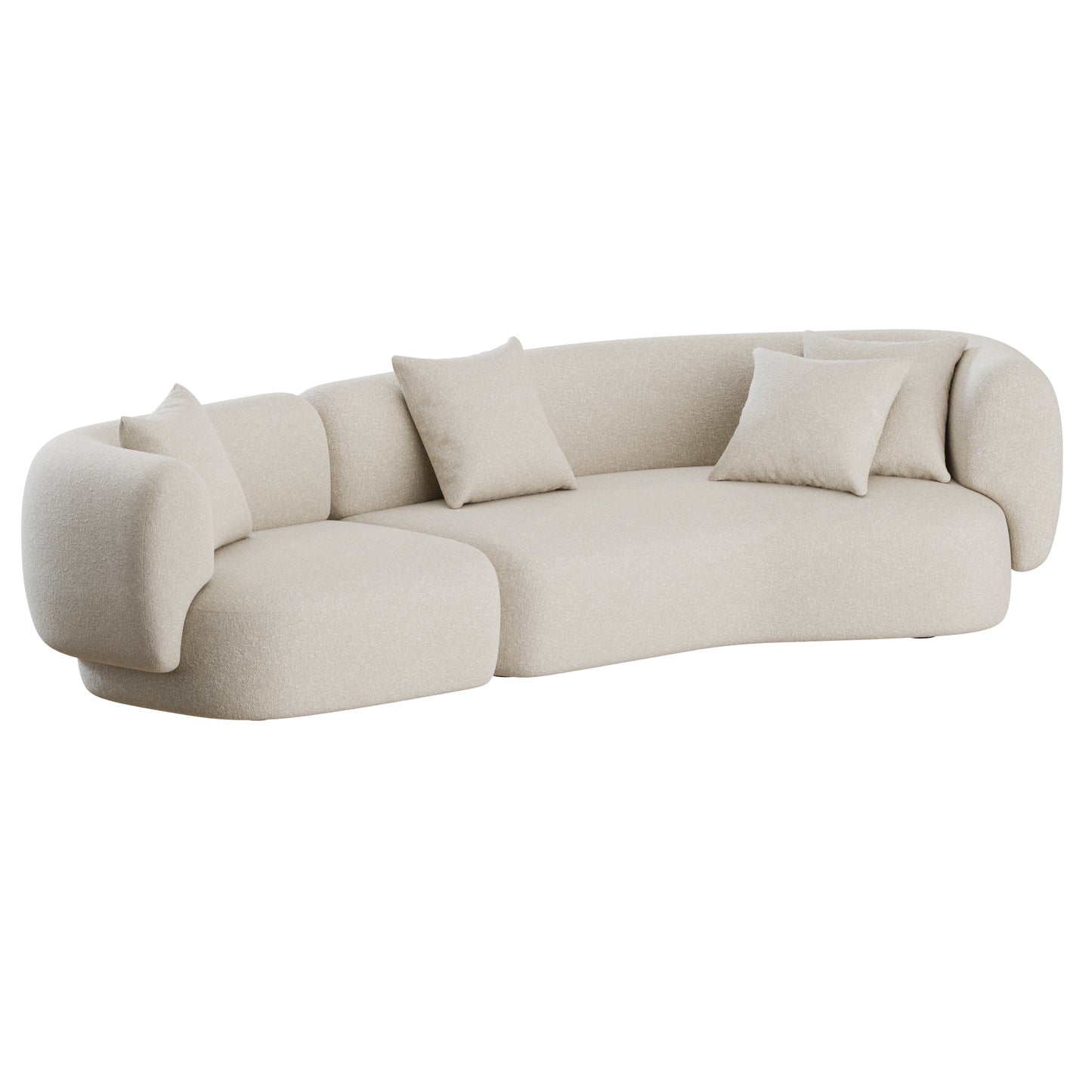 Hug Angular Sofa by Collector Group 3D Model