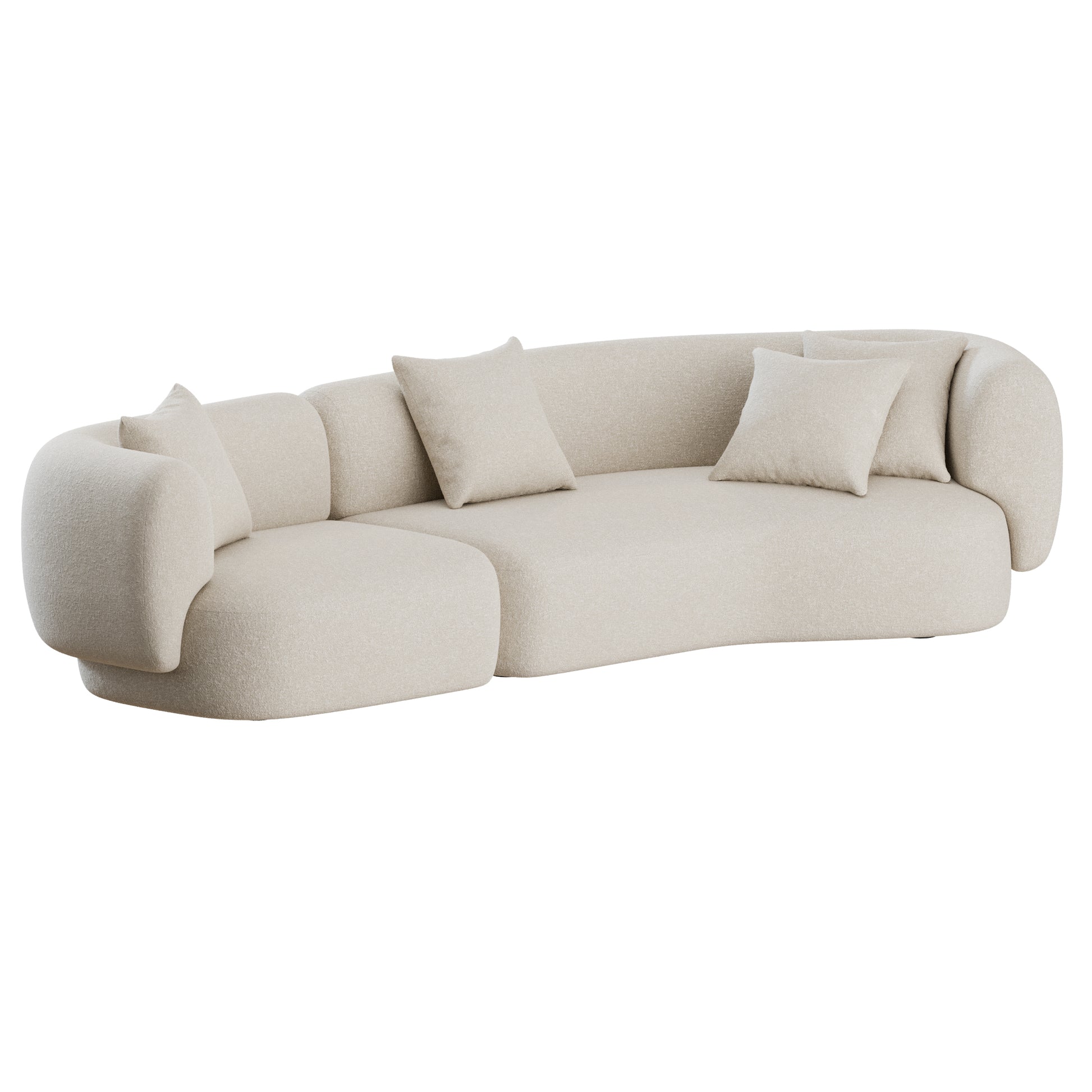 Hug Angular Sofa by Collector Group 3D Model