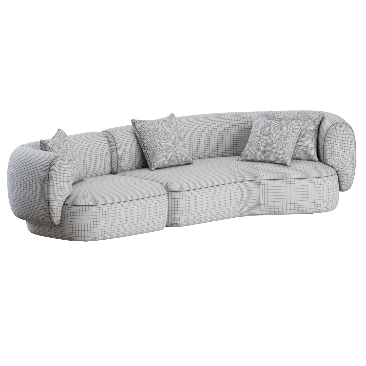 Hug Angular Sofa by Collector Group 3D Model
