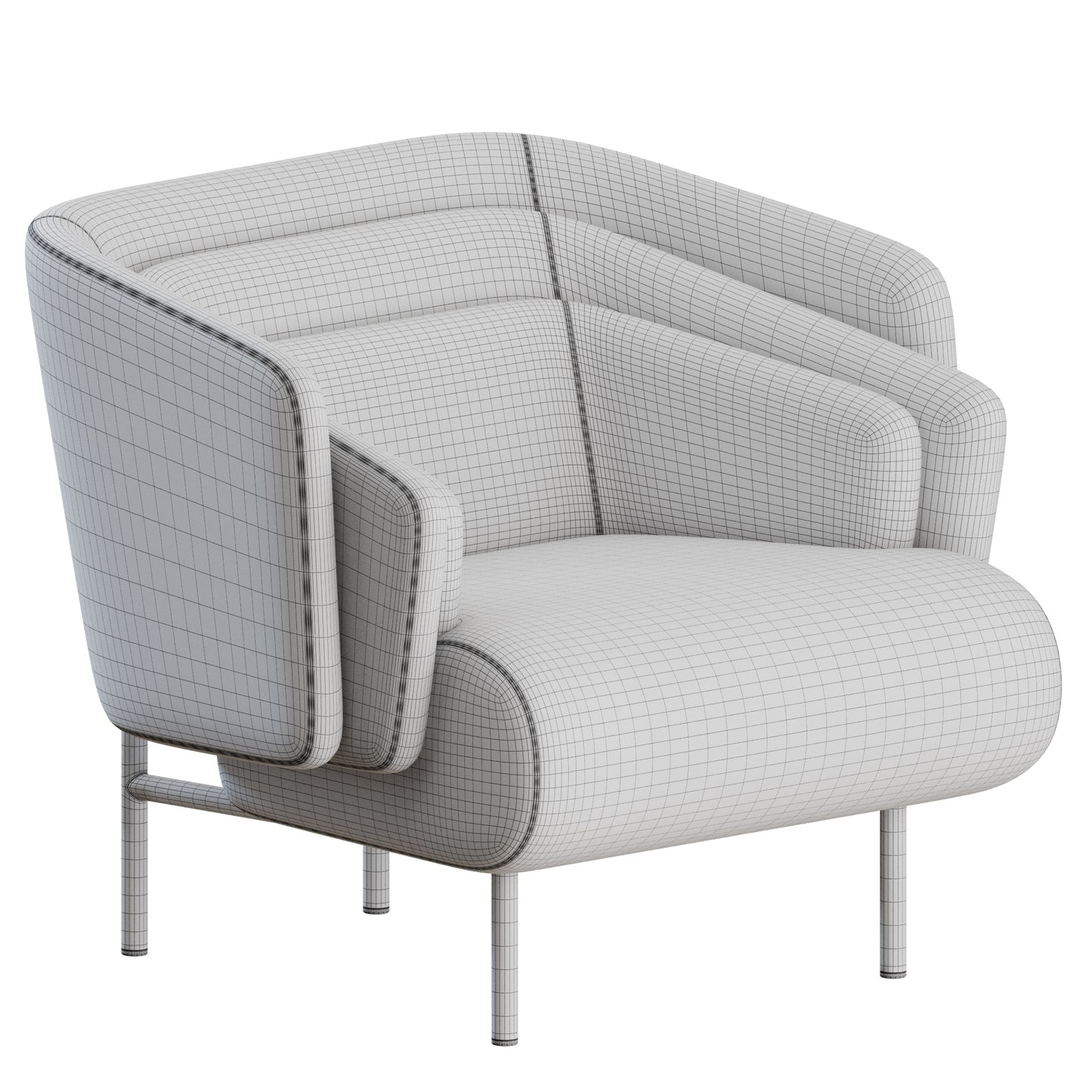 Hug Armchair by Delcourt Collection 3D Model