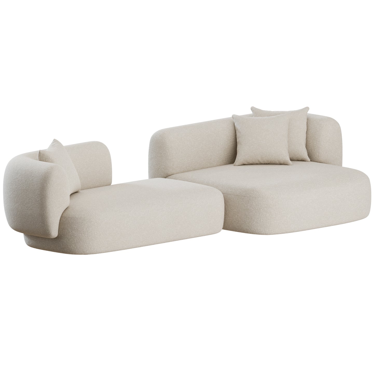 Hug Chaise Sofa by Collector Group 3D Model