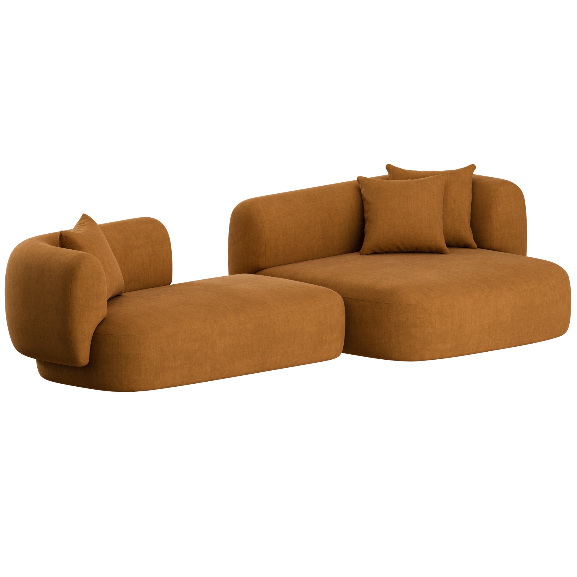 Hug Chaise Sofa by Collector Group 3D Model