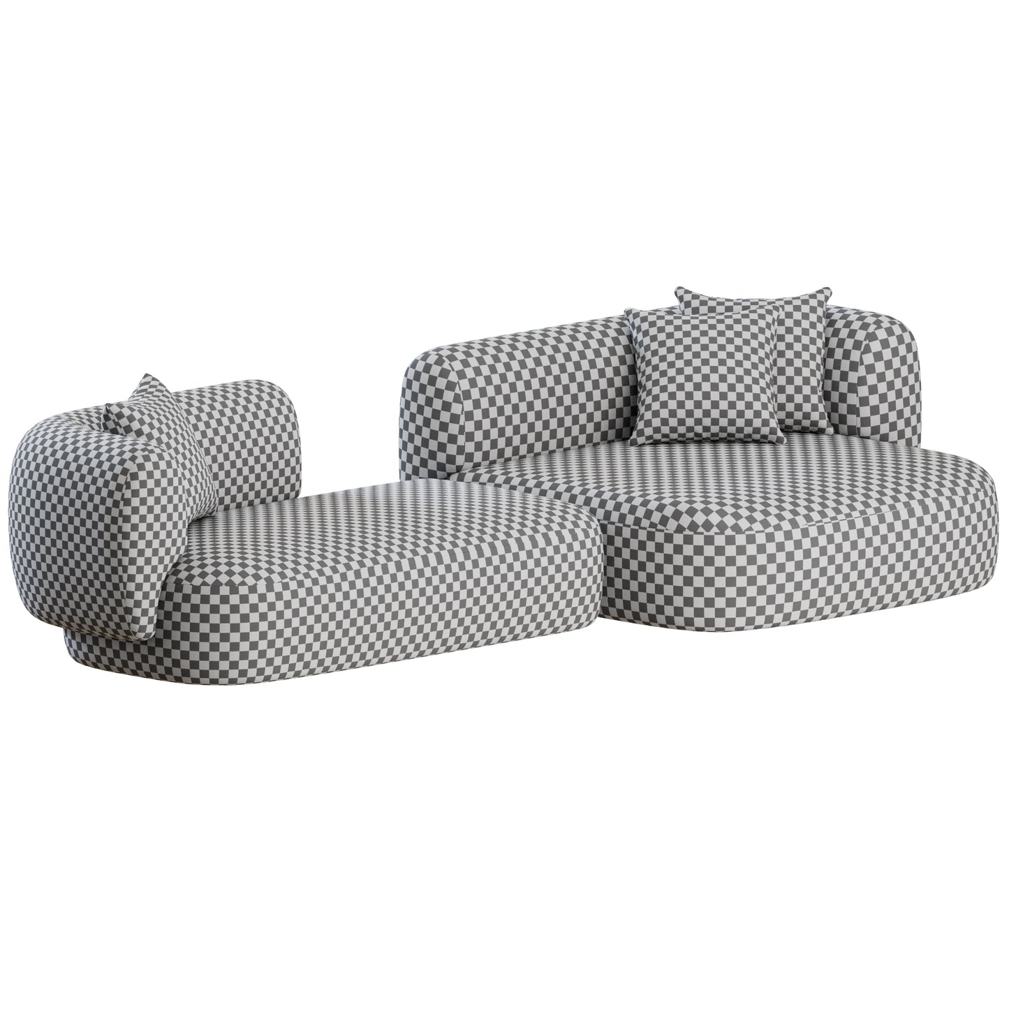 Hug Chaise Sofa by Collector Group 3D Model