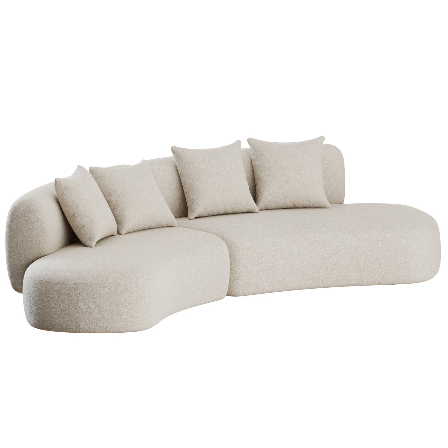 Hug Curved Sofa by Collector Group 3D Model