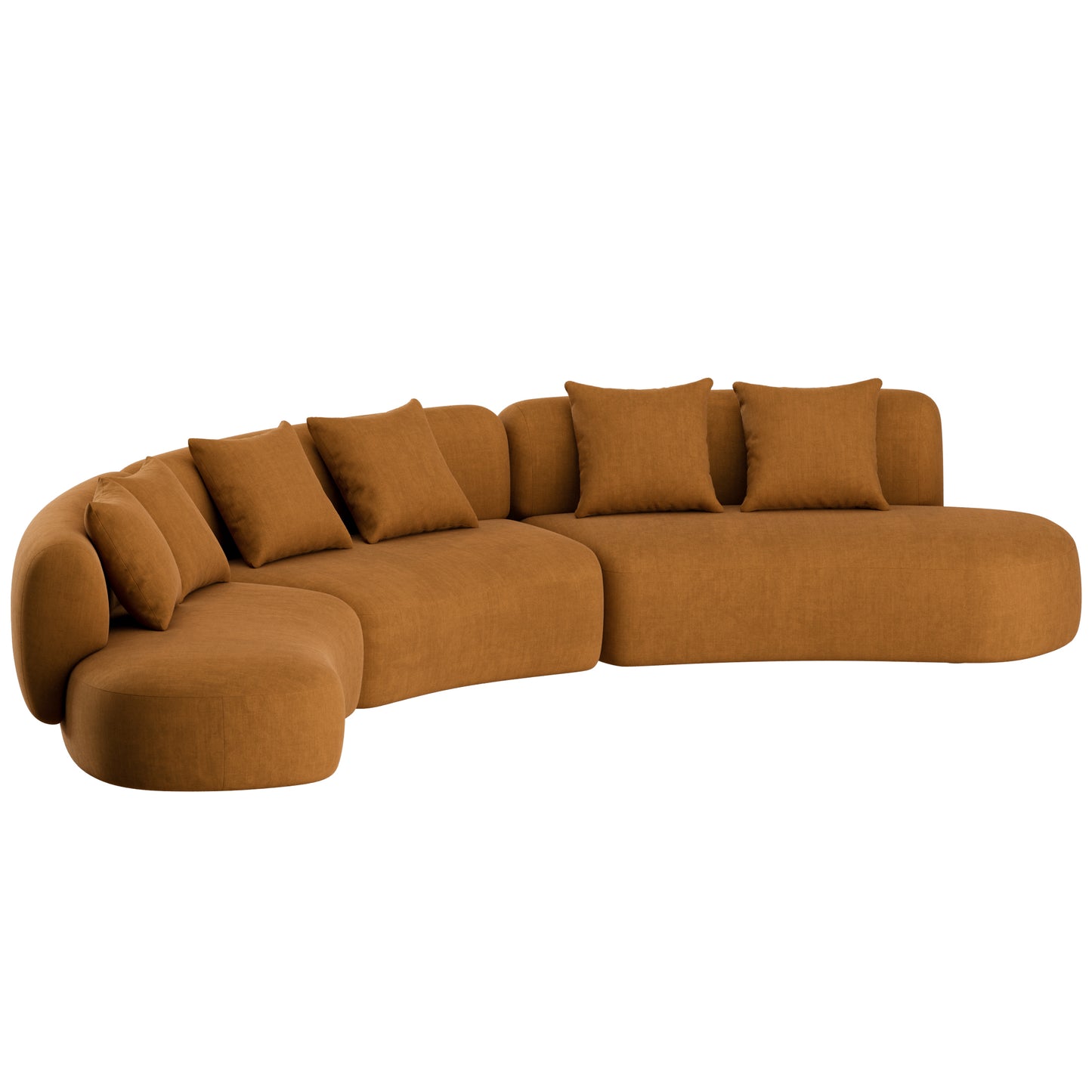 Hug Curved Sofa by Collector Group 3D Model