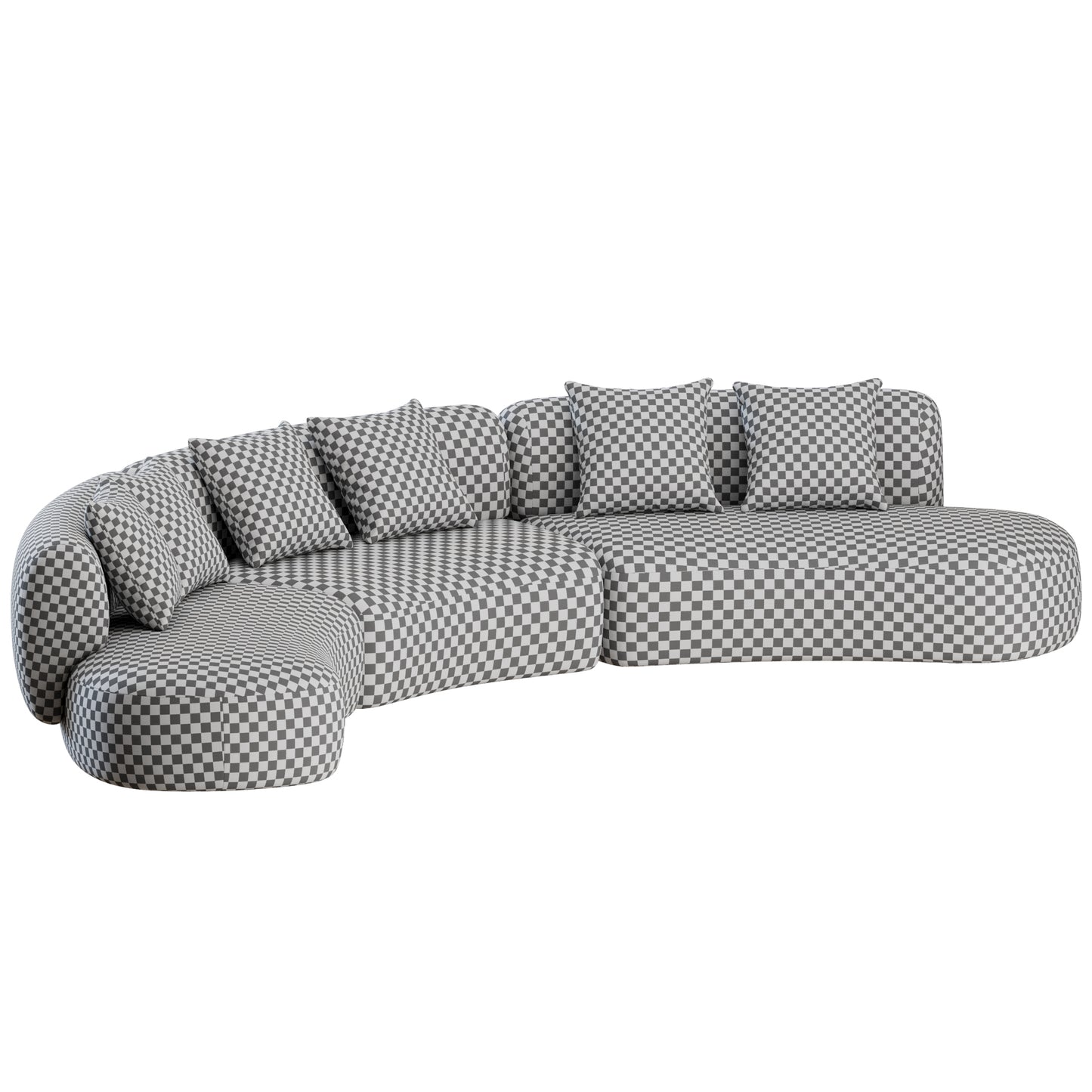 Hug Curved Sofa by Collector Group 3D Model